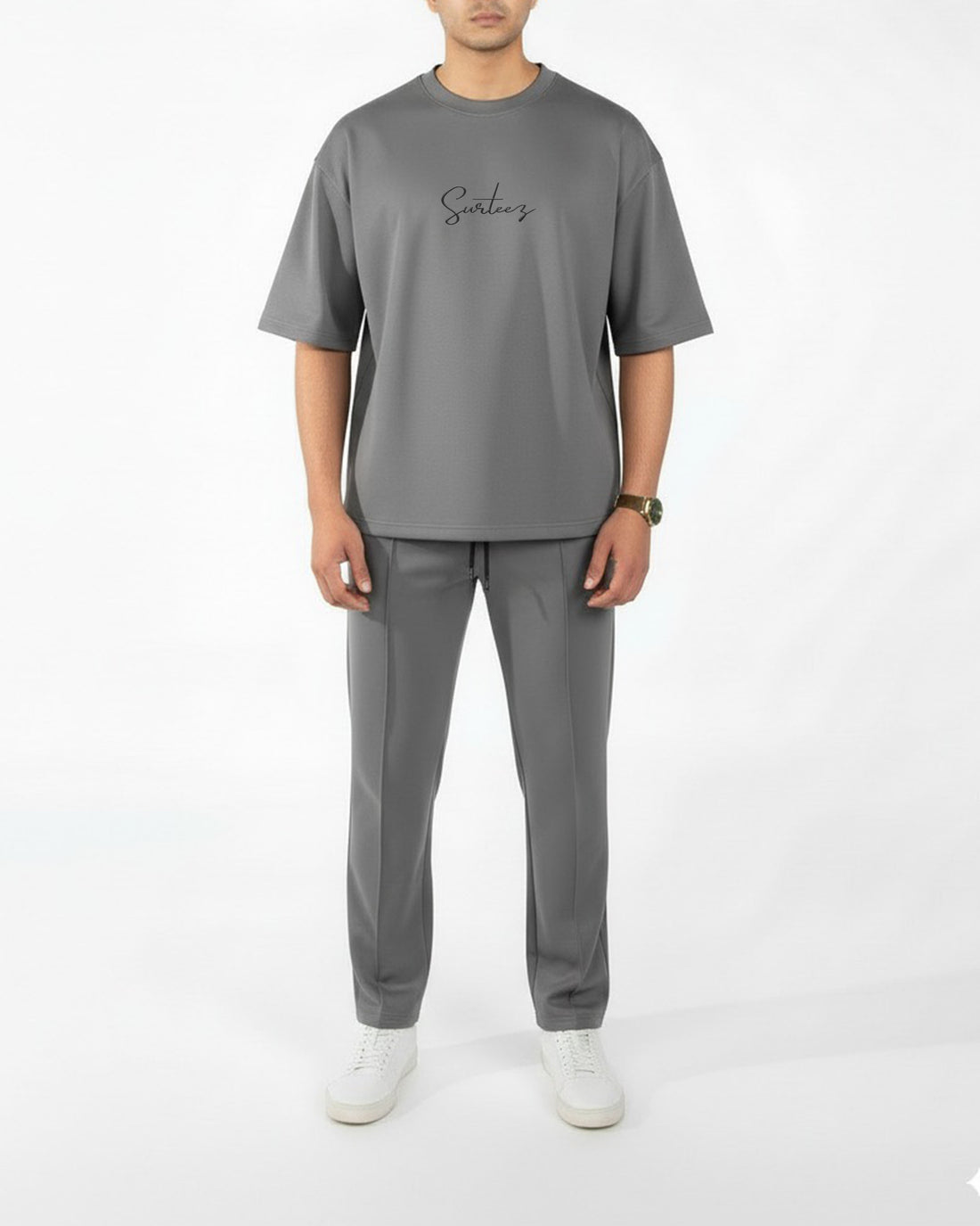 Steel Grey Interlock Co-ord Set