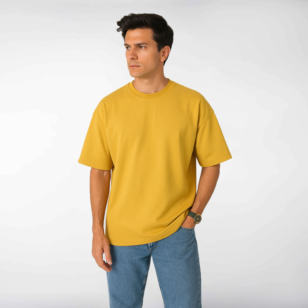 Oversize Mustard Tee