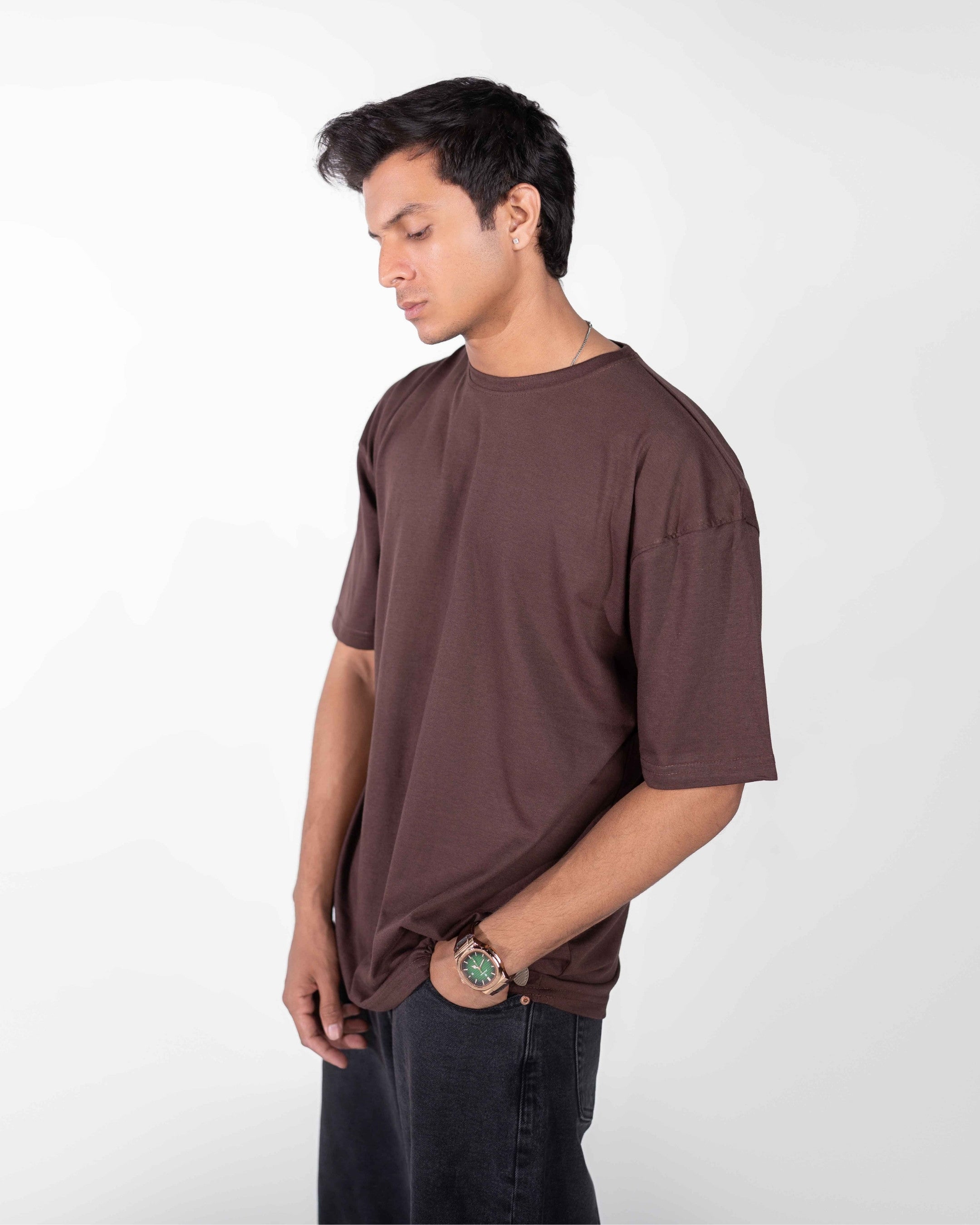 Oversize Dark Brown Tee
