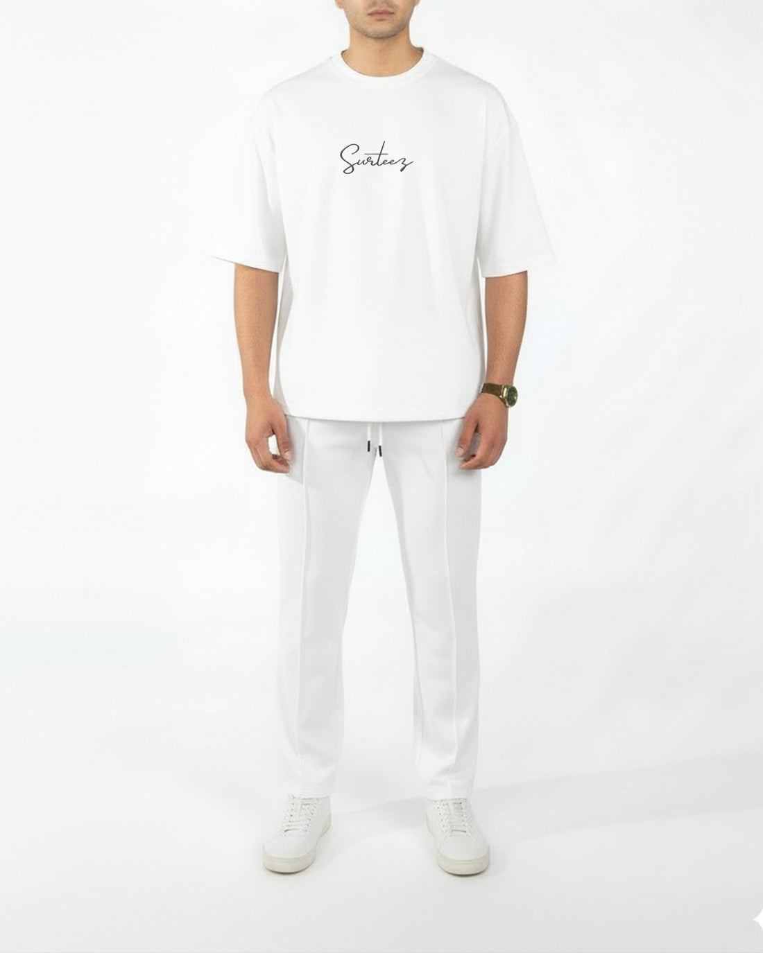 White Interlock Co-ord Set