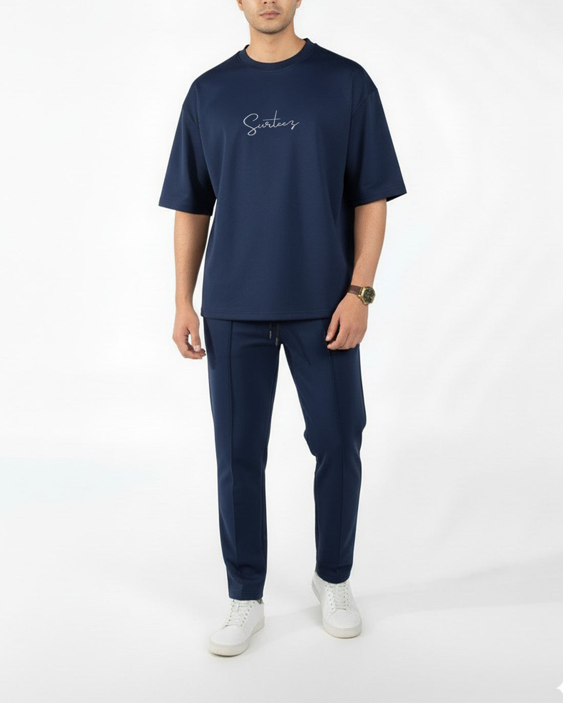 Navy Blue Interlock Co-ord Set