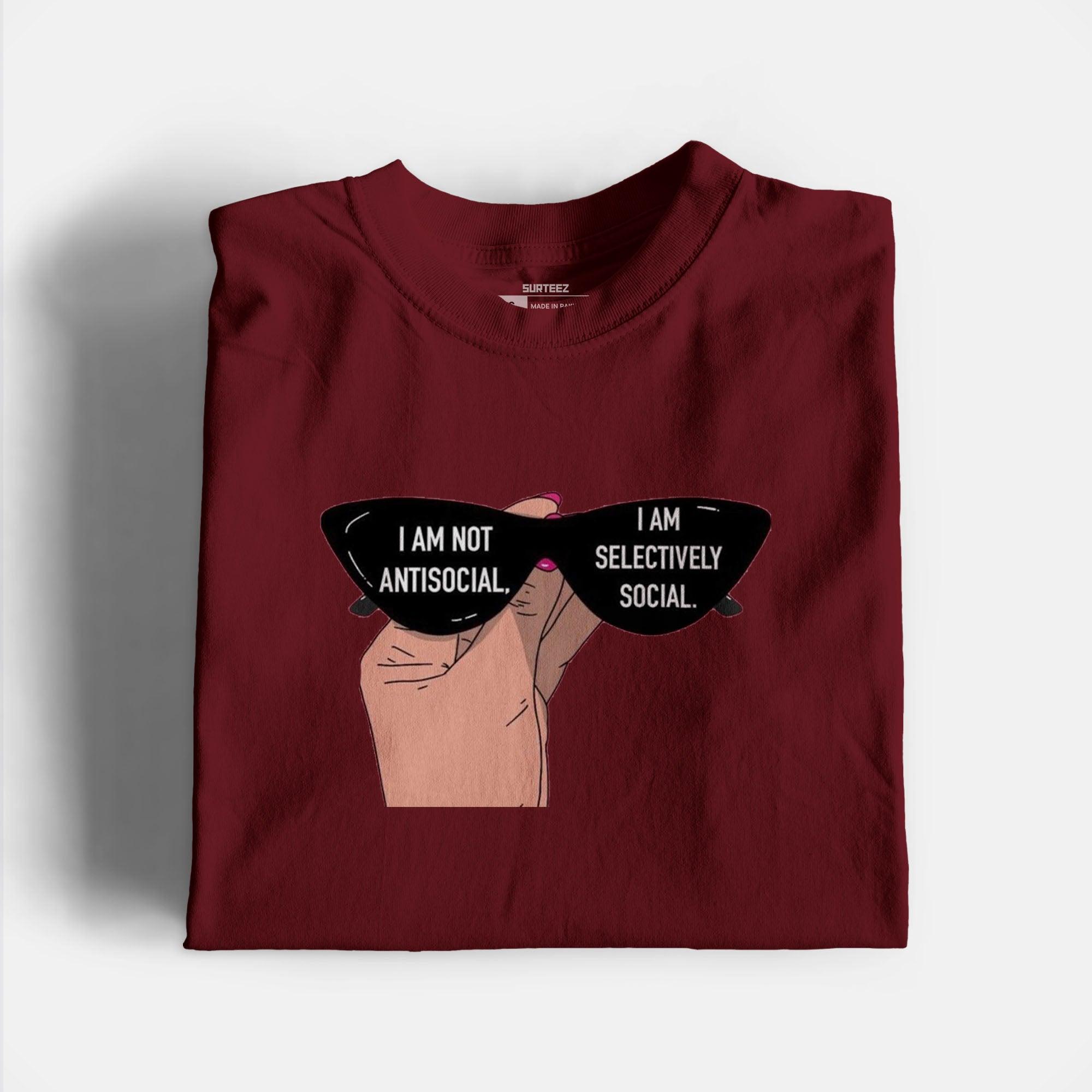 Antisocial Graphic Tshirt - Surteez