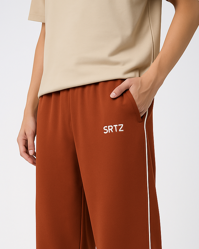 Rust Baggy Piping Trouser