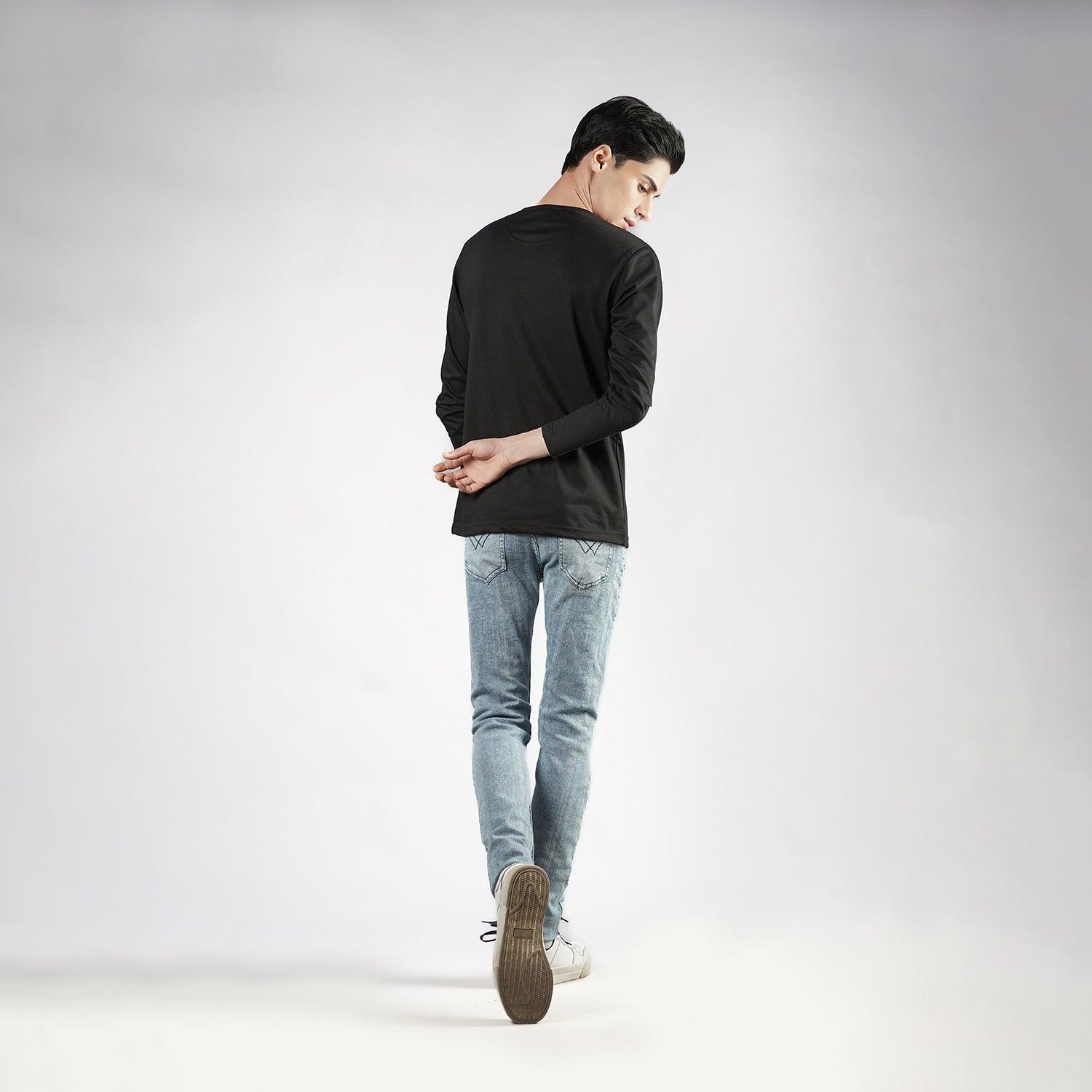 Black Henley F/S - Surteez