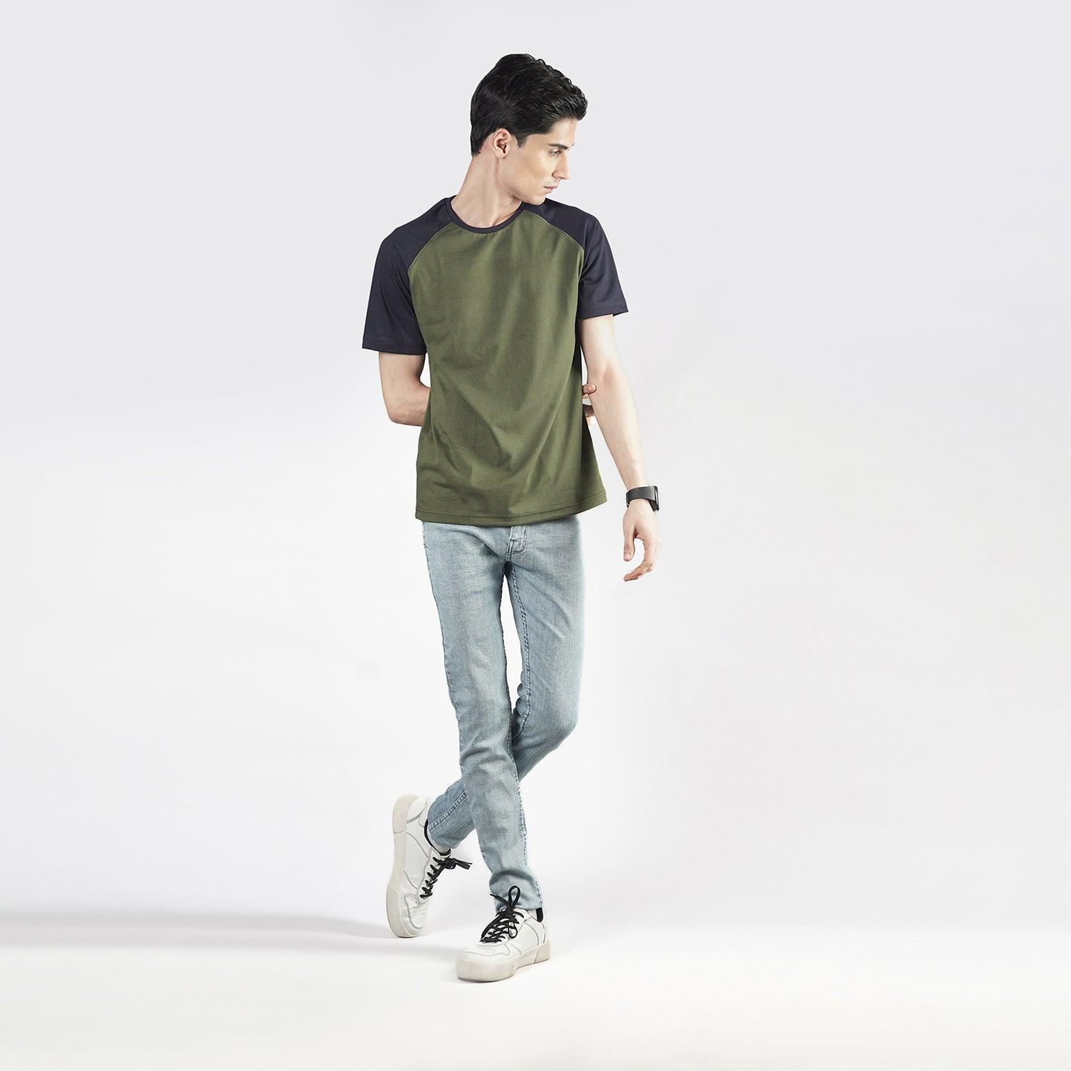 Army Green Raglan - Surteez