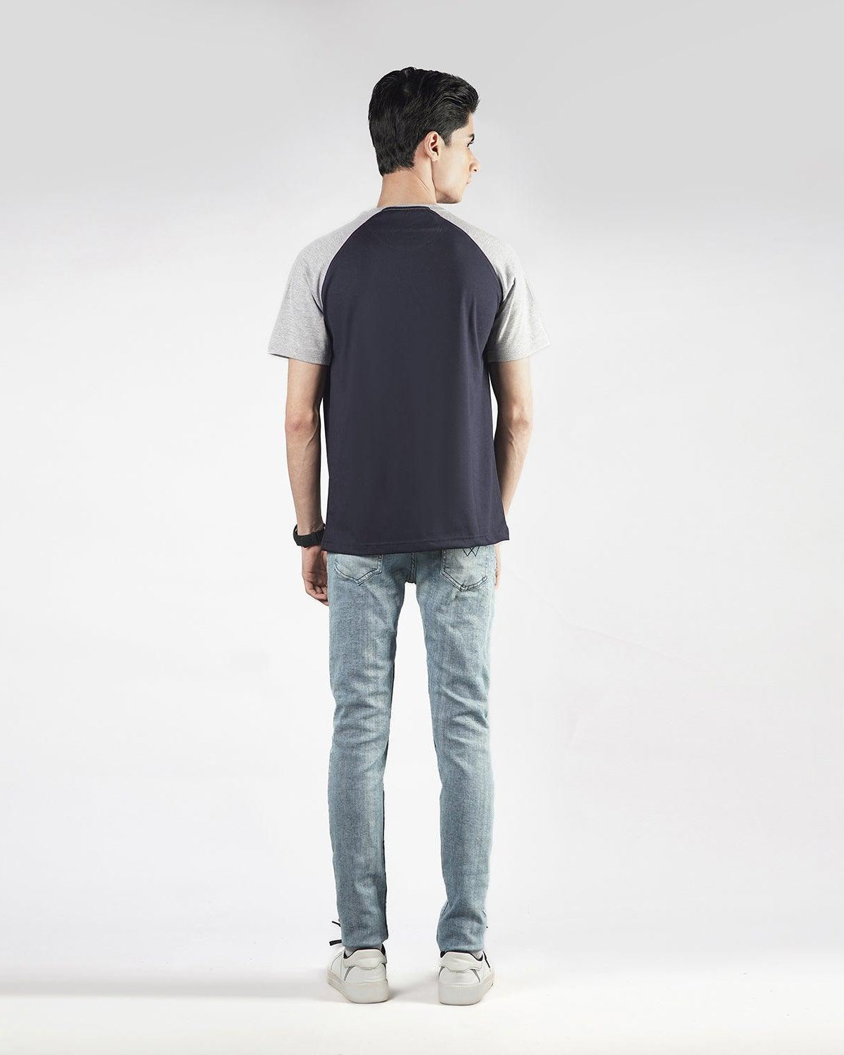 Navy Grey Raglan - Surteez