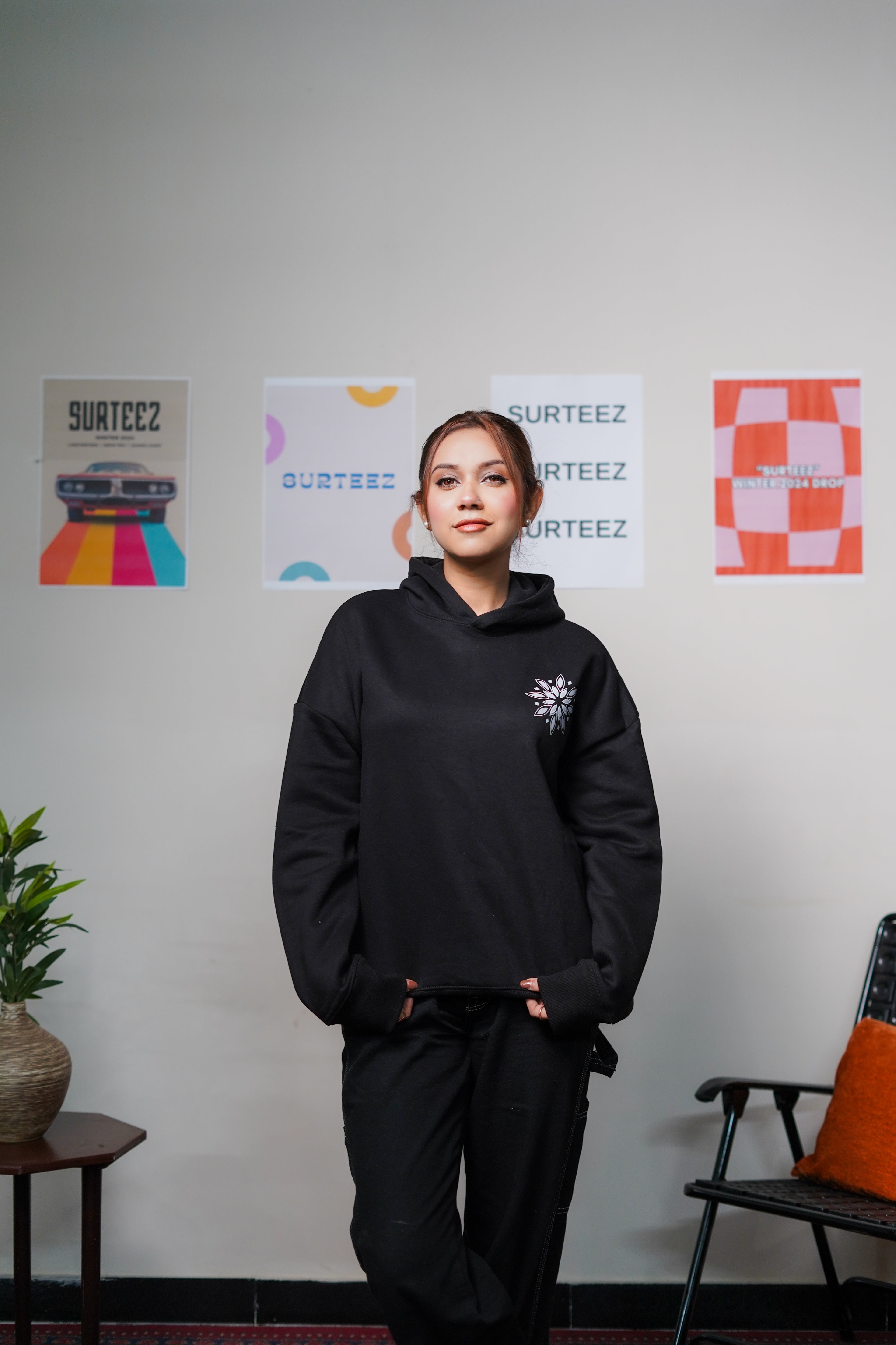 Oversize Motif Hoodie