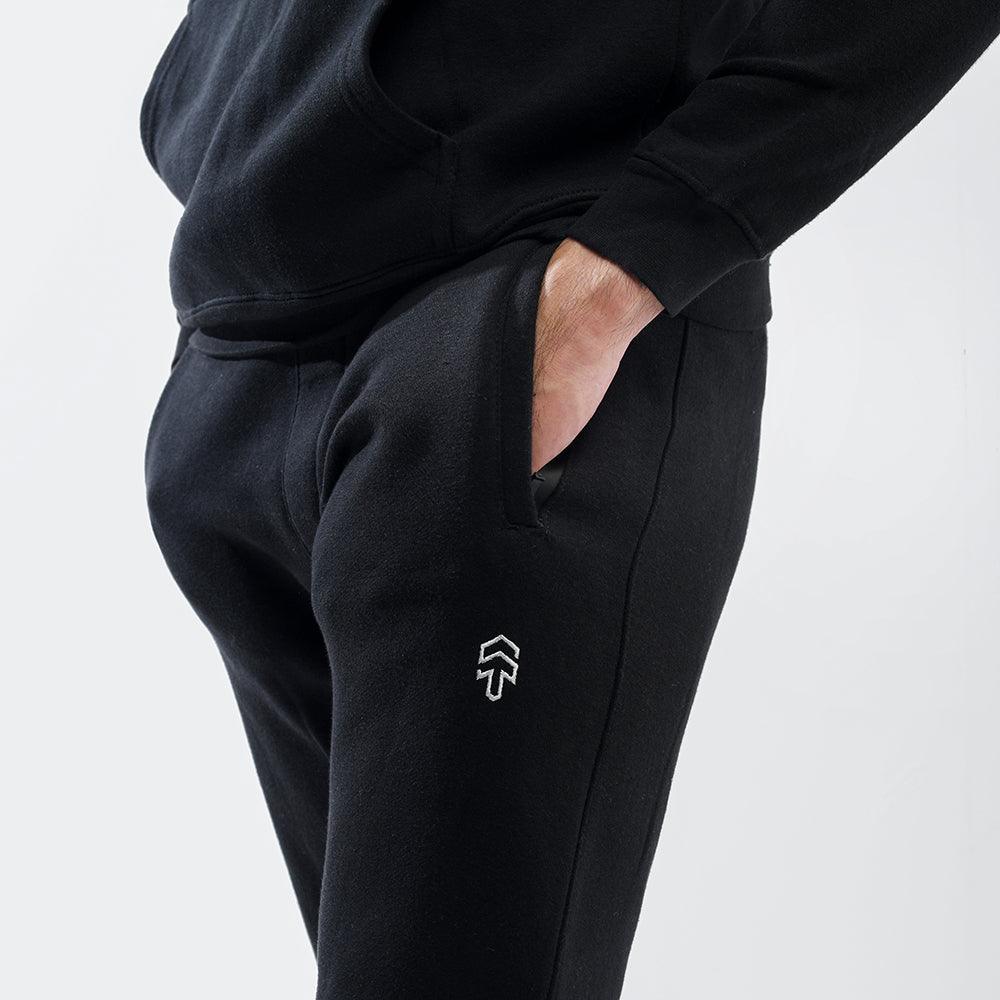 Jet Black Fleece Trouser - Surteez