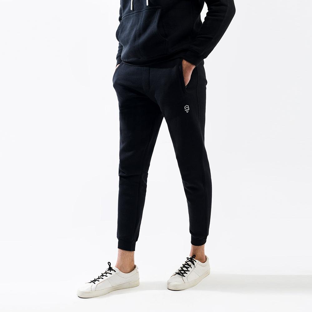 Jet Black Fleece Trouser - Surteez