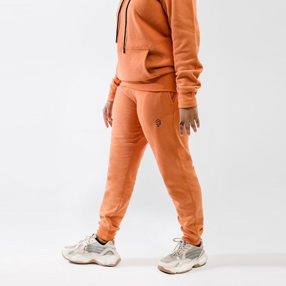 Fire Orange Fleece Tracksuit - Surteez