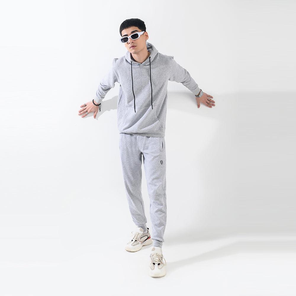 Heather Grey Fleece Tracksuit - Surteez