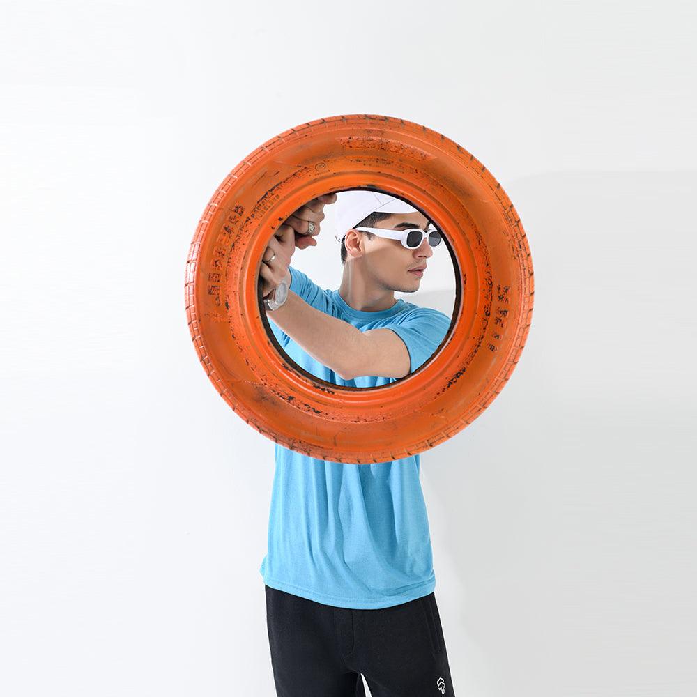 Cadet Blue Regular Fit With Chest Pocket - Surteez