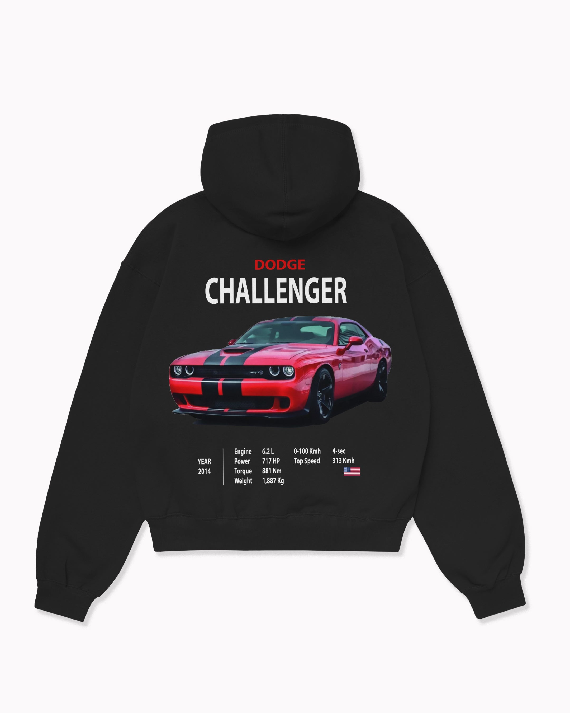 Oversize Dodge Challanger Hoodie
