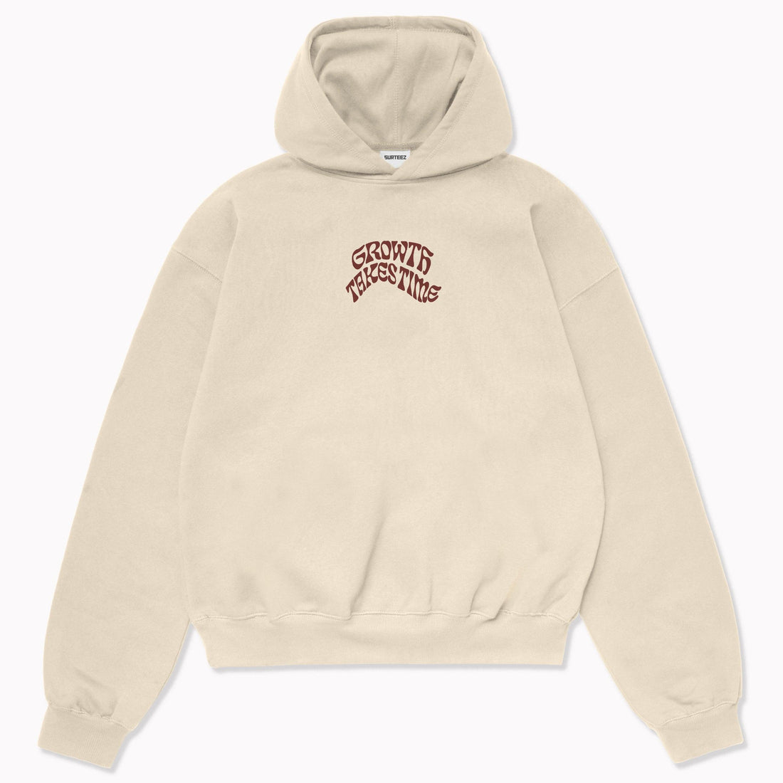 Oversize Growth Takes Time Hoodie - Surteez