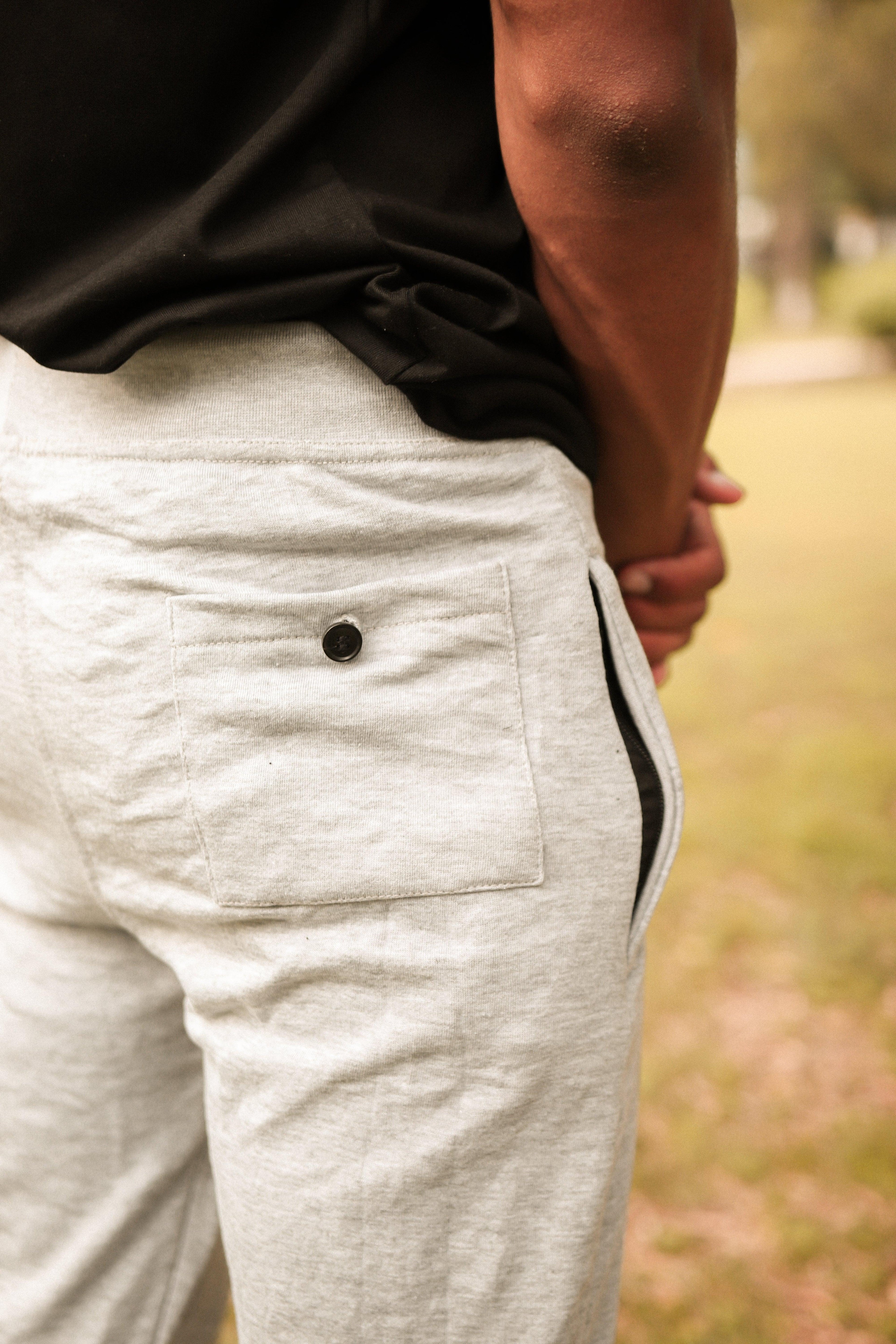 Heather Grey Basic Trouser - Surteez