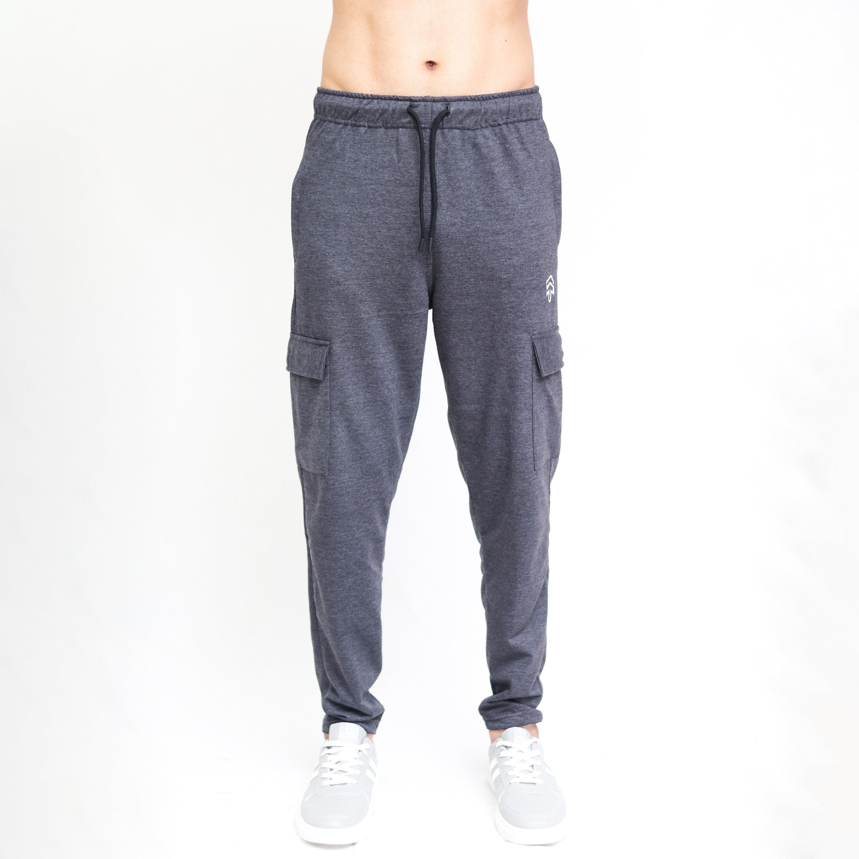 Charcoal Terry Cargo Trouser - Surteez