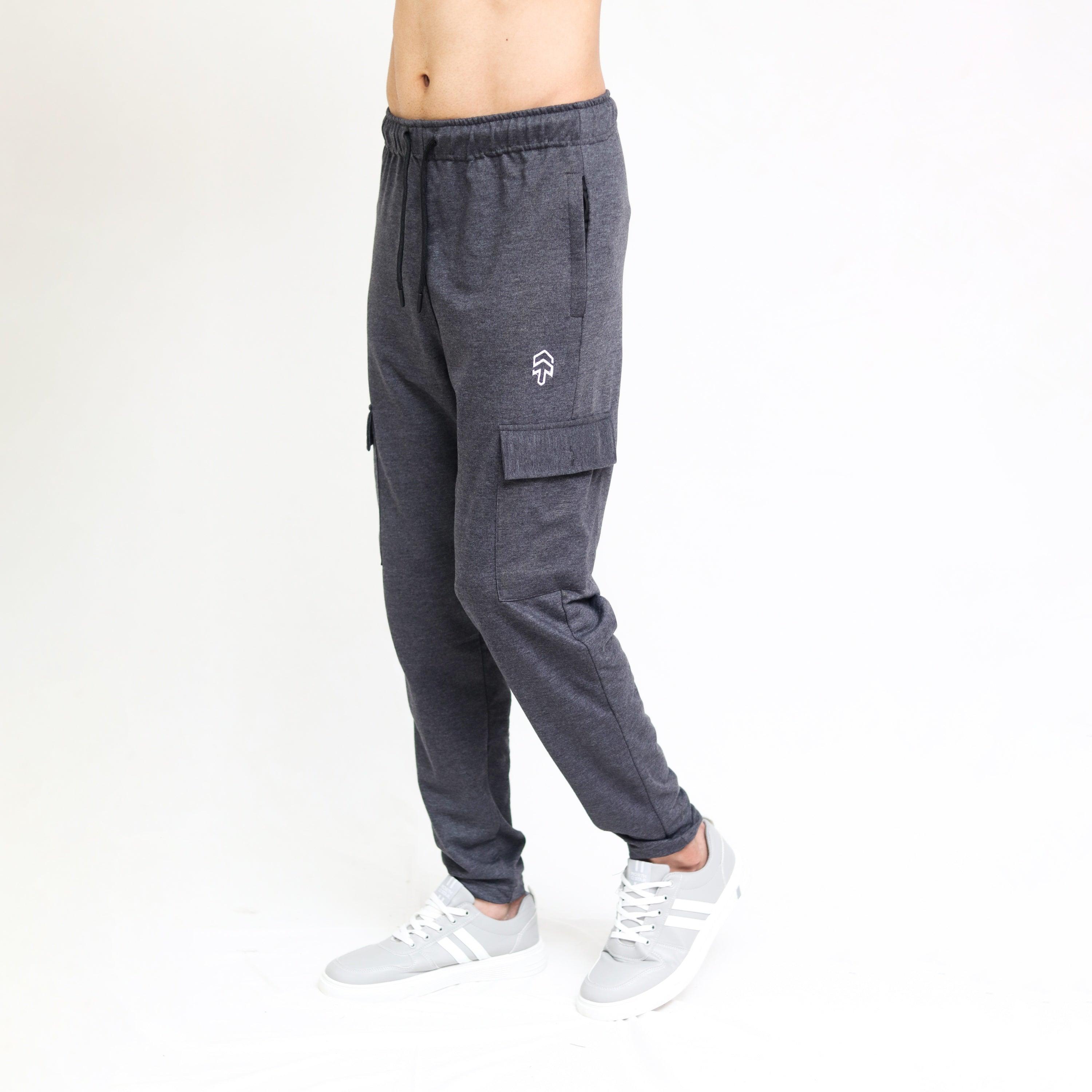 Charcoal Terry Cargo Trouser - Surteez