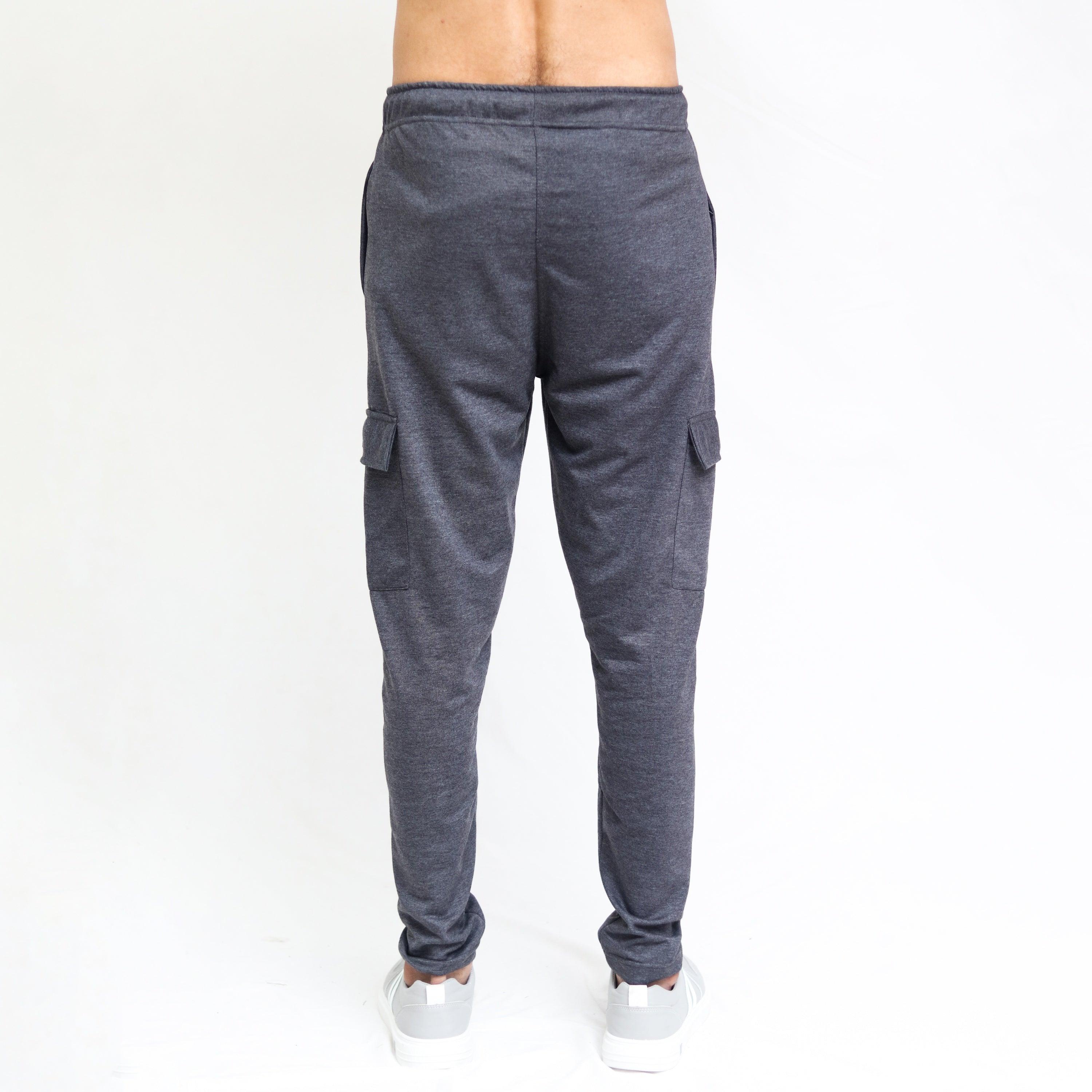 Charcoal Terry Cargo Trouser - Surteez