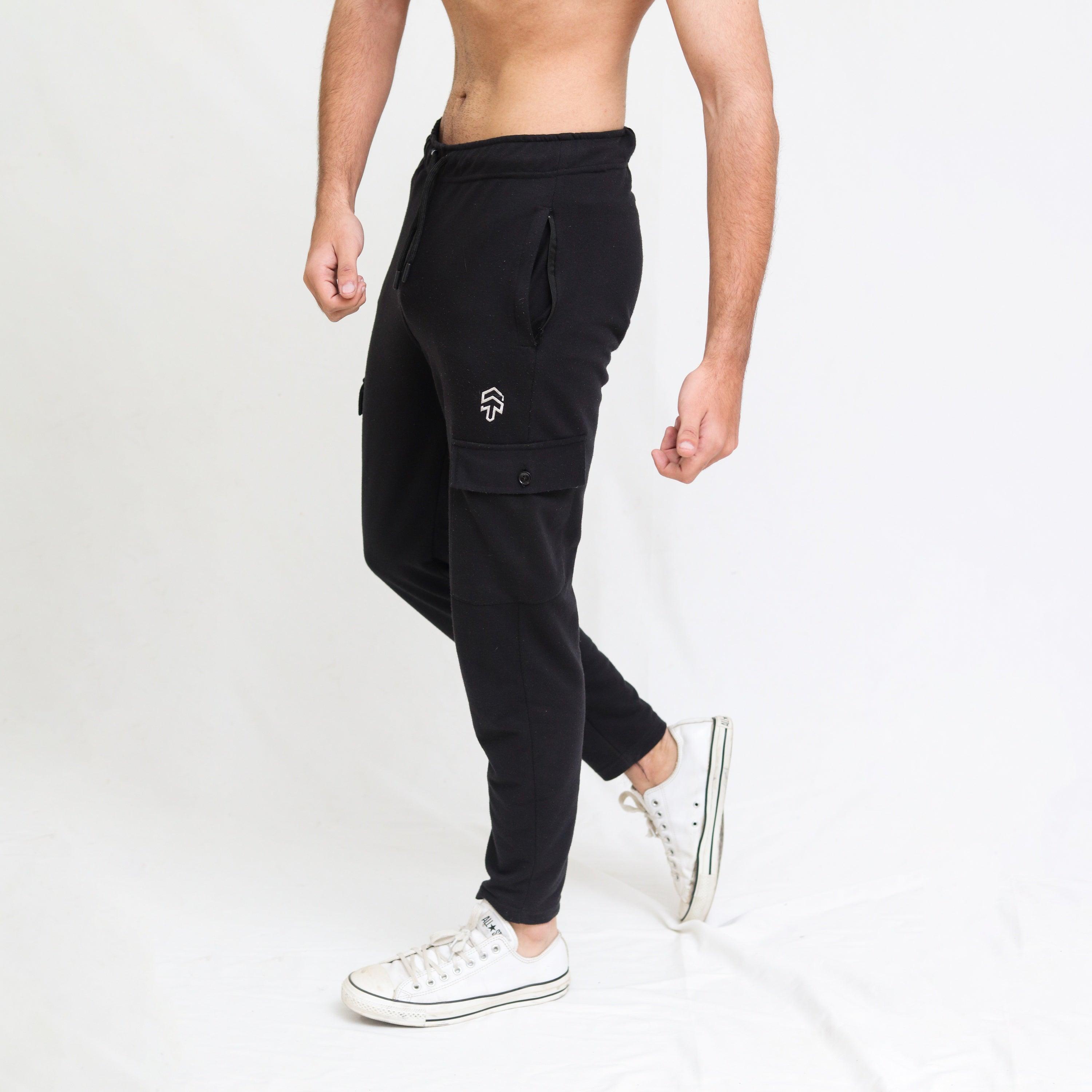 Black Terry Cargo Trouser - Surteez