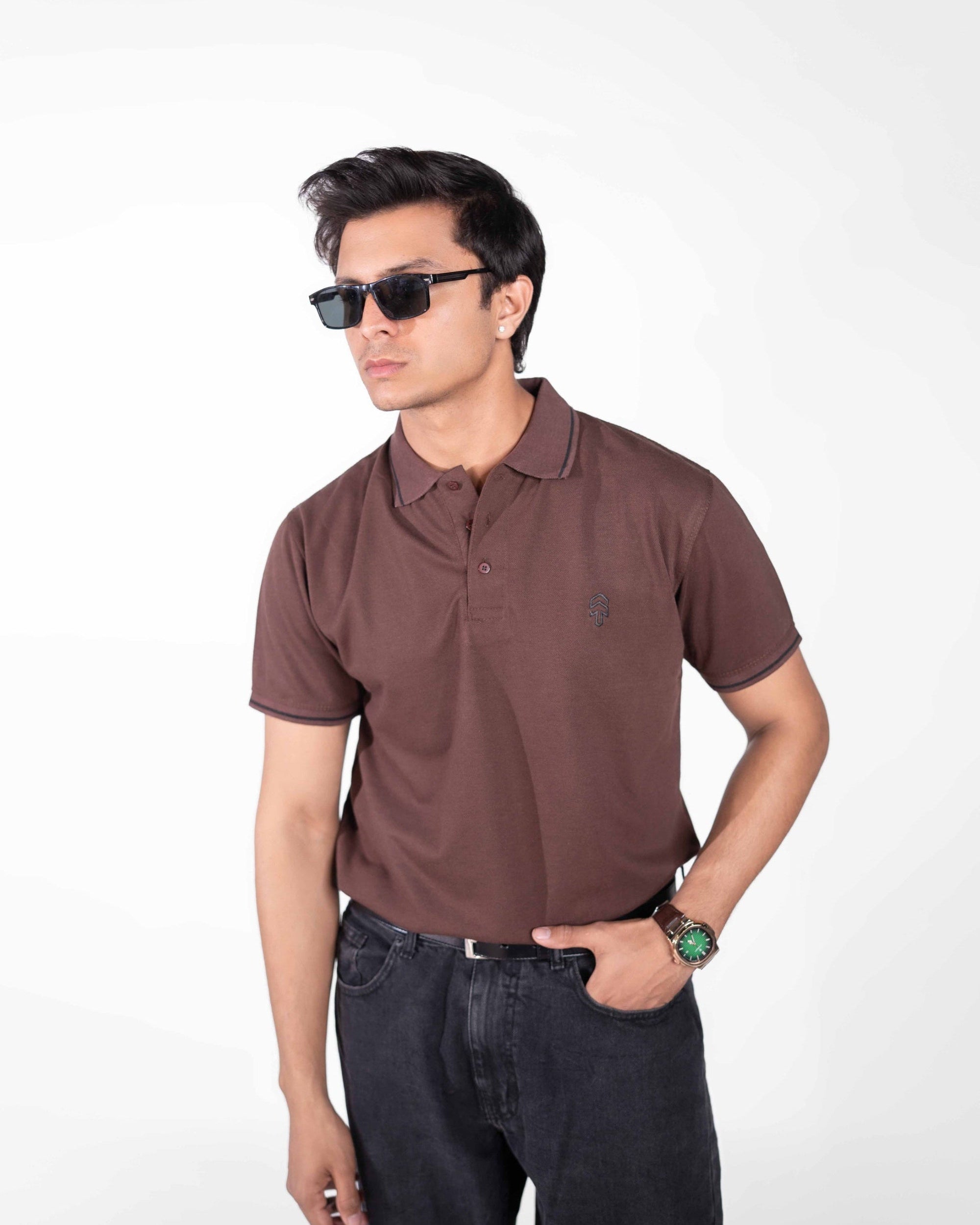 Polo Shirt - Choco Brown