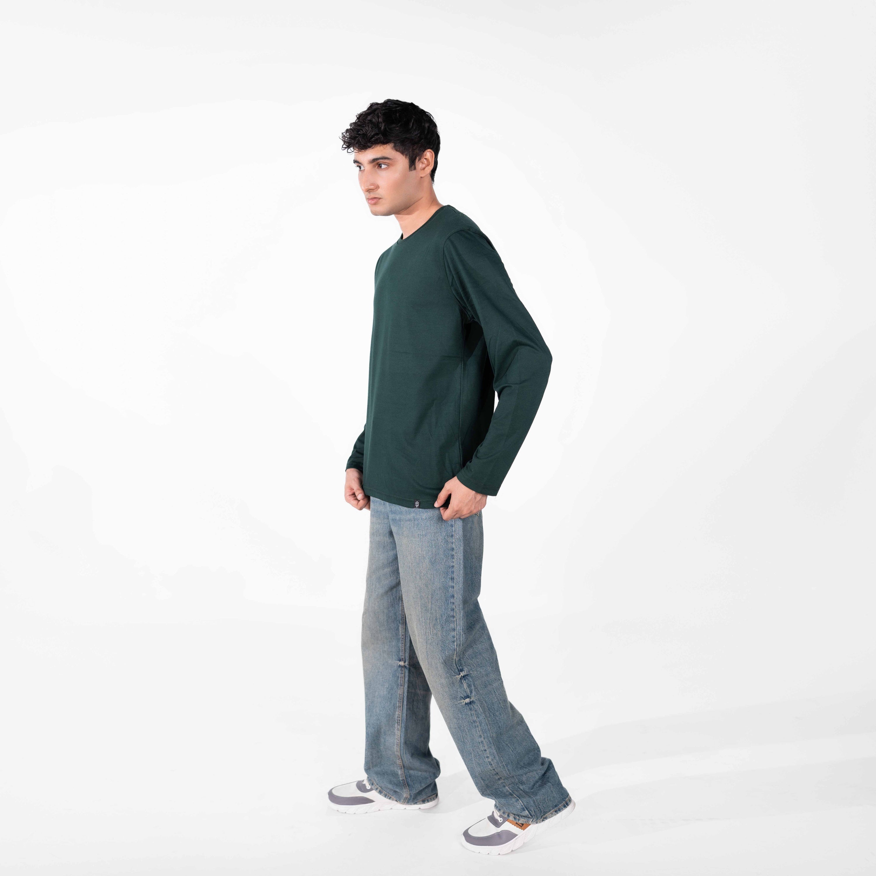 Bottle Green Full Sleeve Tee