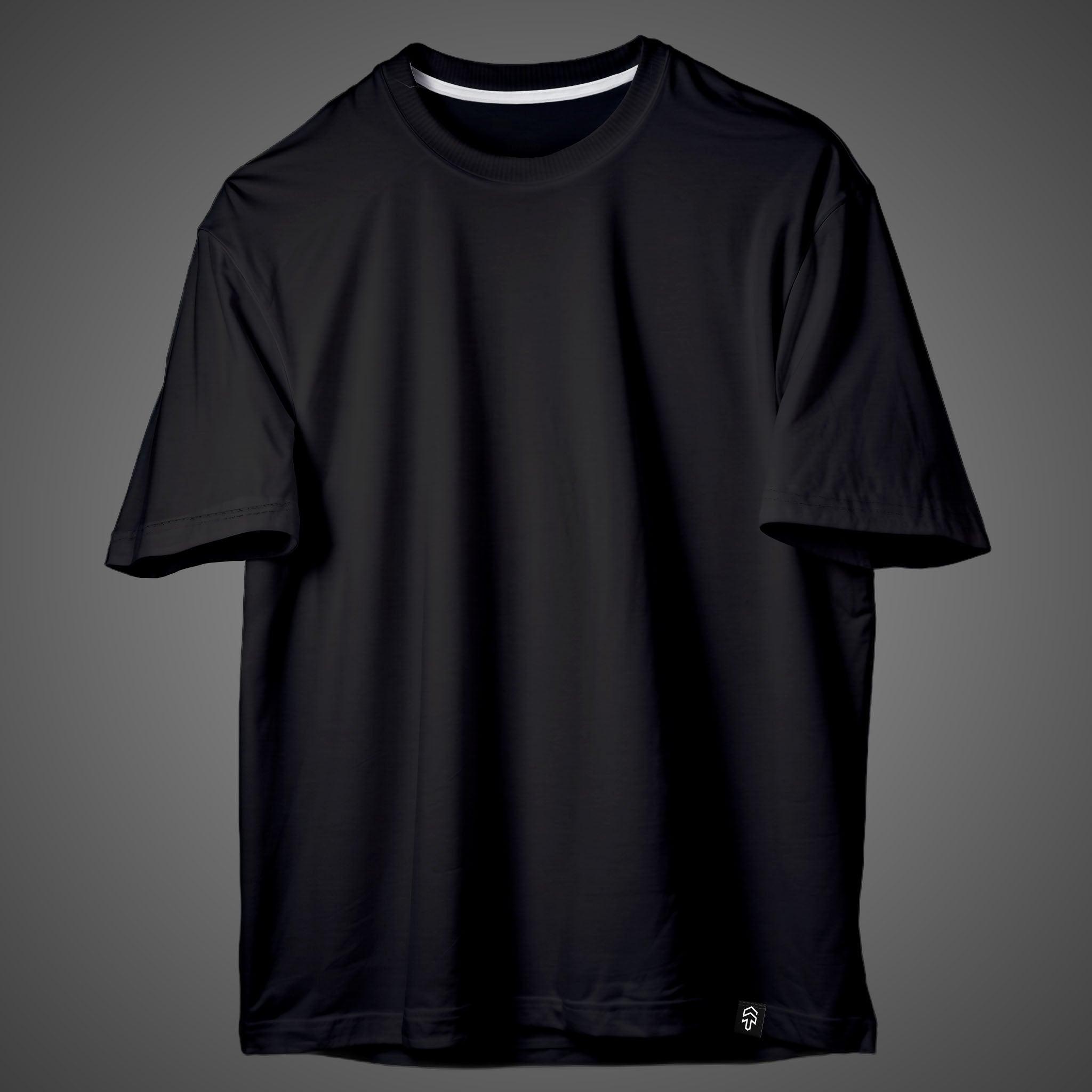 Oversize Black Tee - Surteez