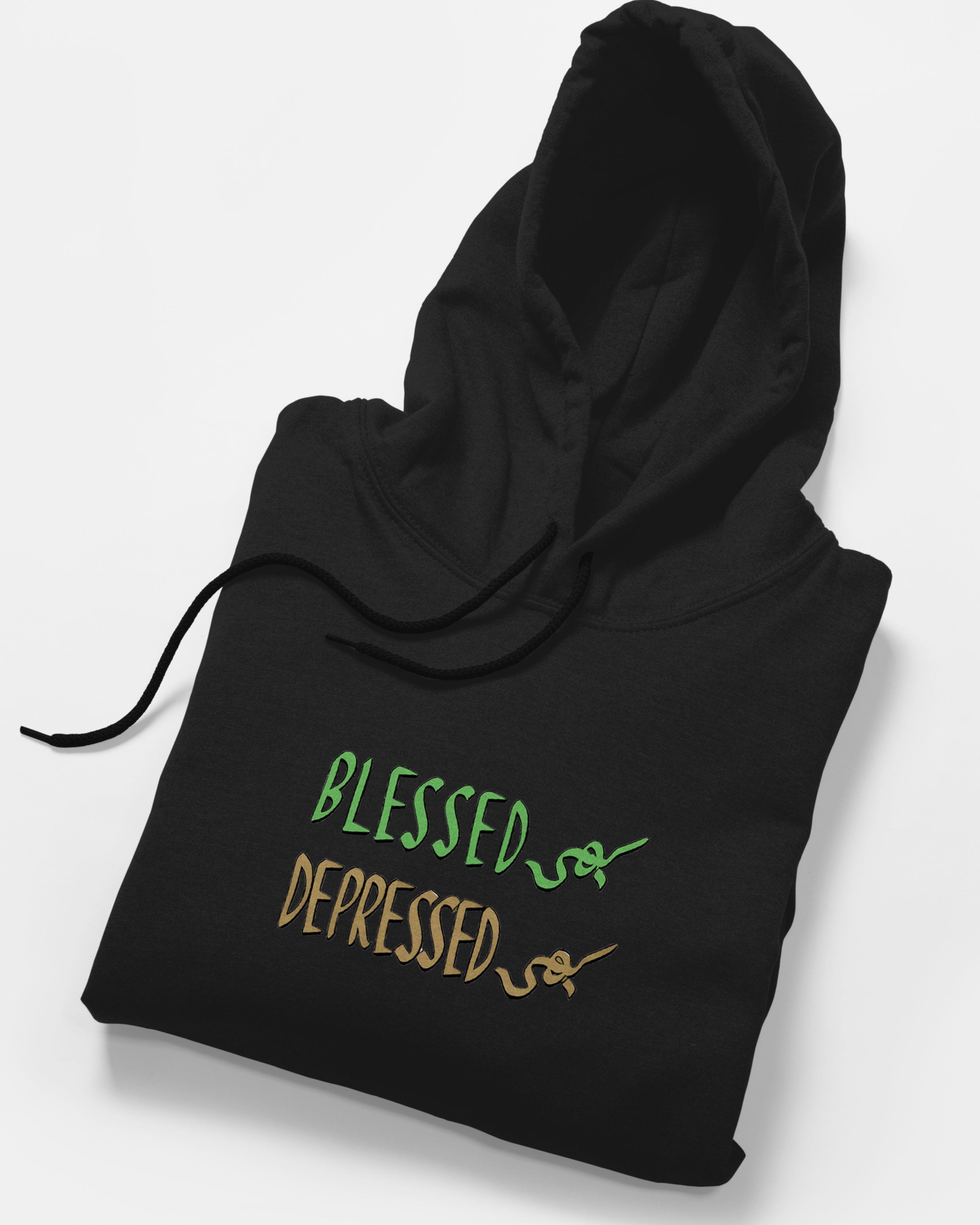 Depressed Bhi Fleece Hoodie - Surteez