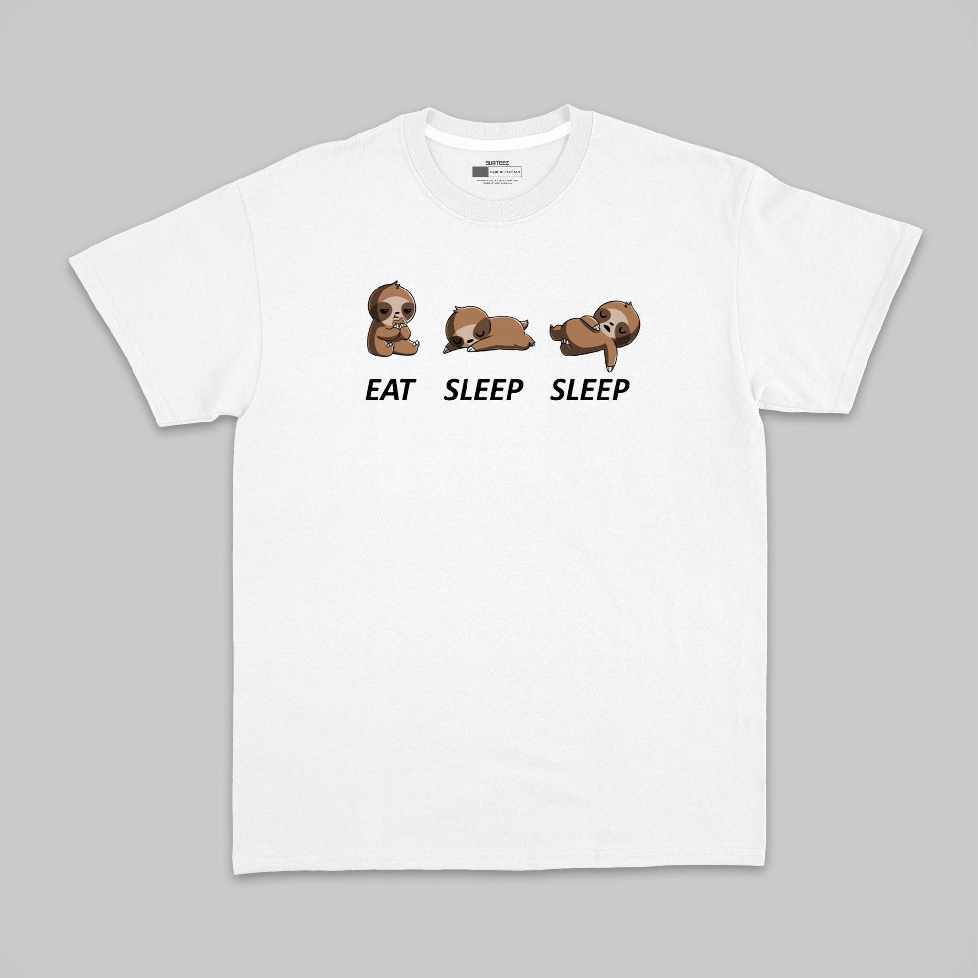 Eat sleep Graphic Tee - Surteez