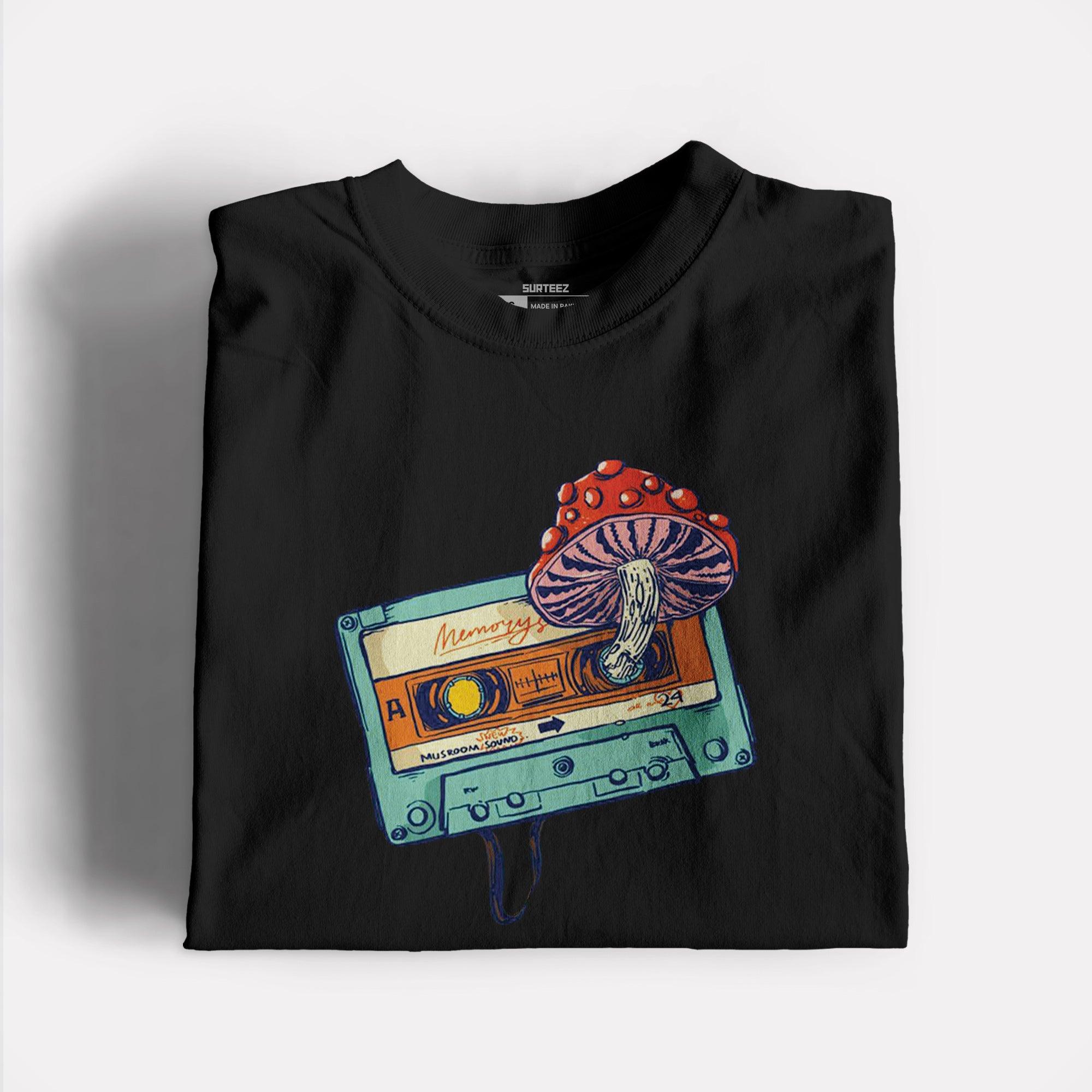 Mushroom Cassette Graphic Tee - Surteez
