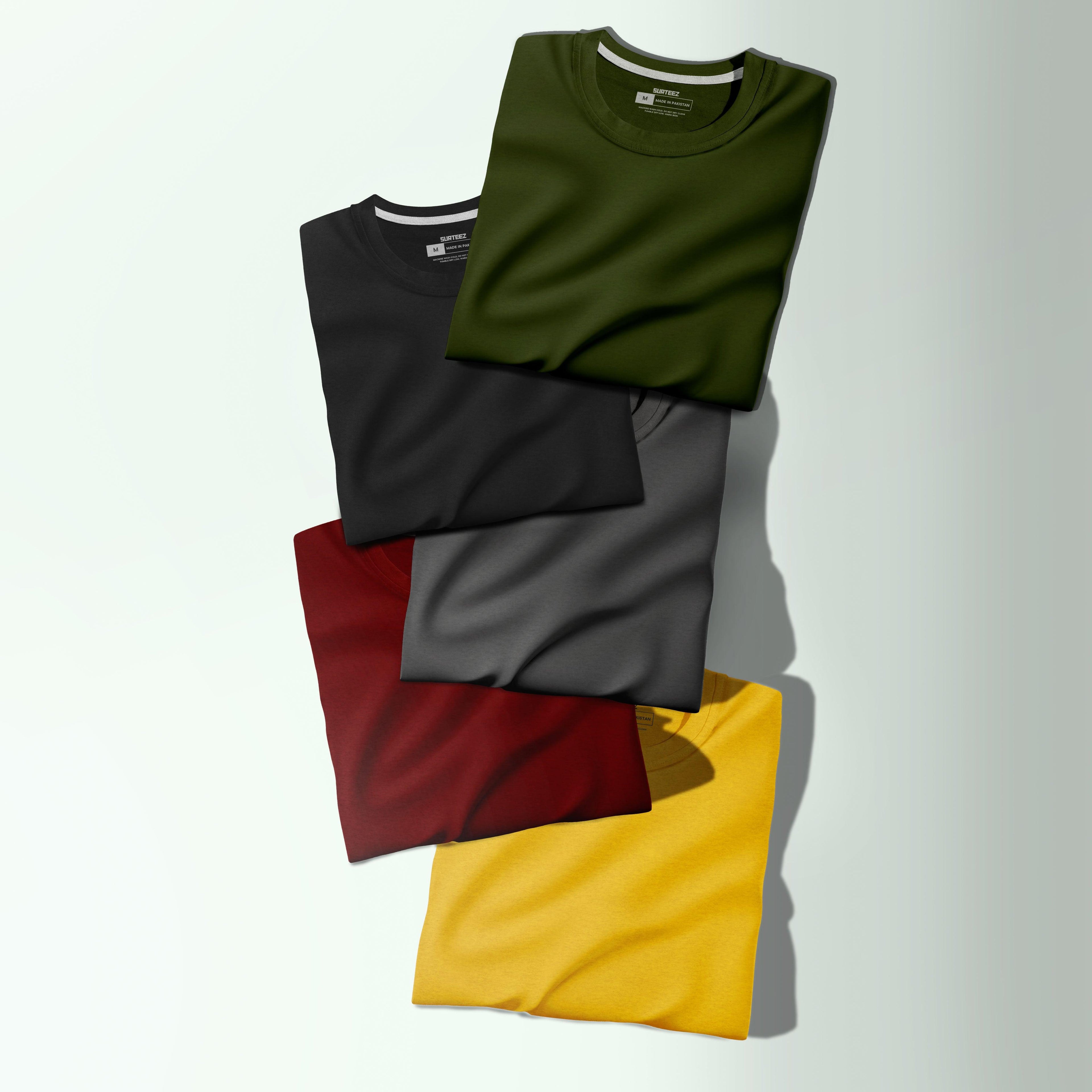 Any Pack of 5 Basic Tees - Surteez