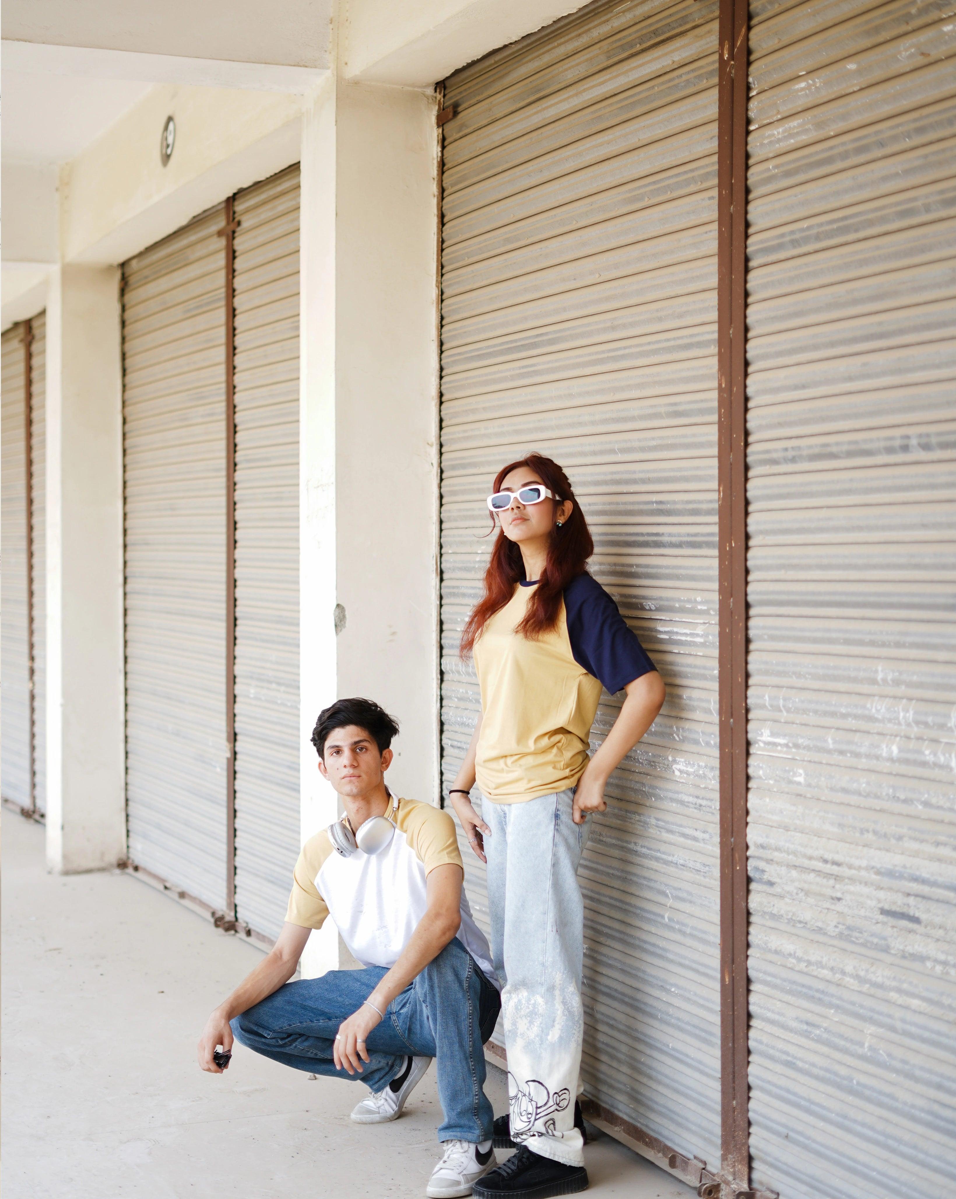 Khaki Navy Raglan - Surteez