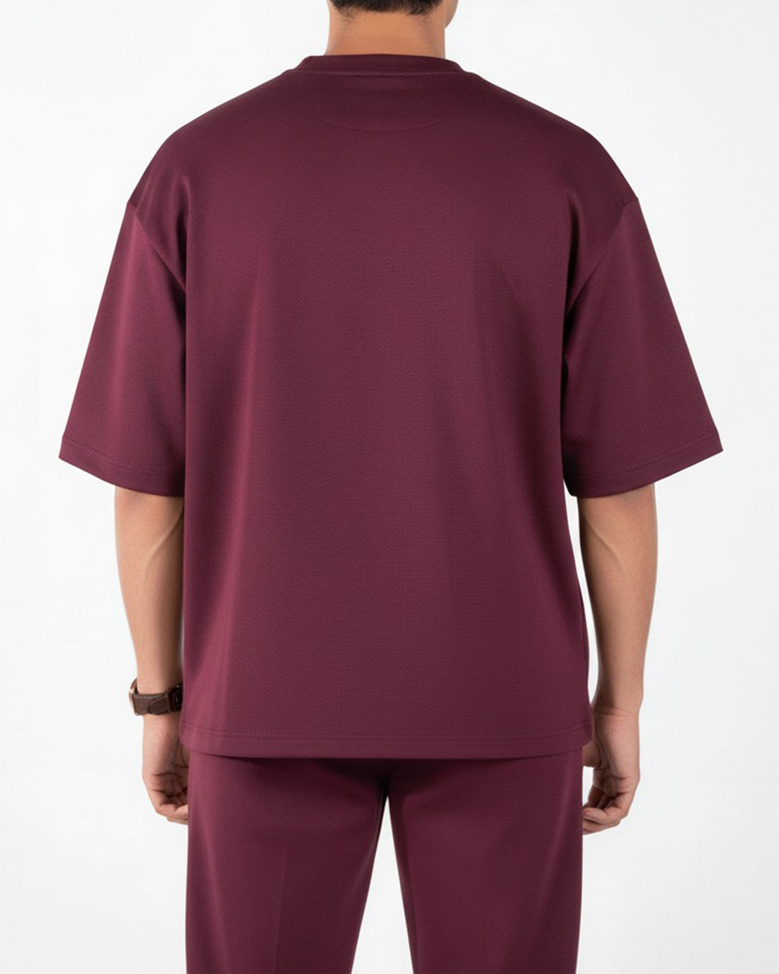 Maroon Interlock Co-ord Set