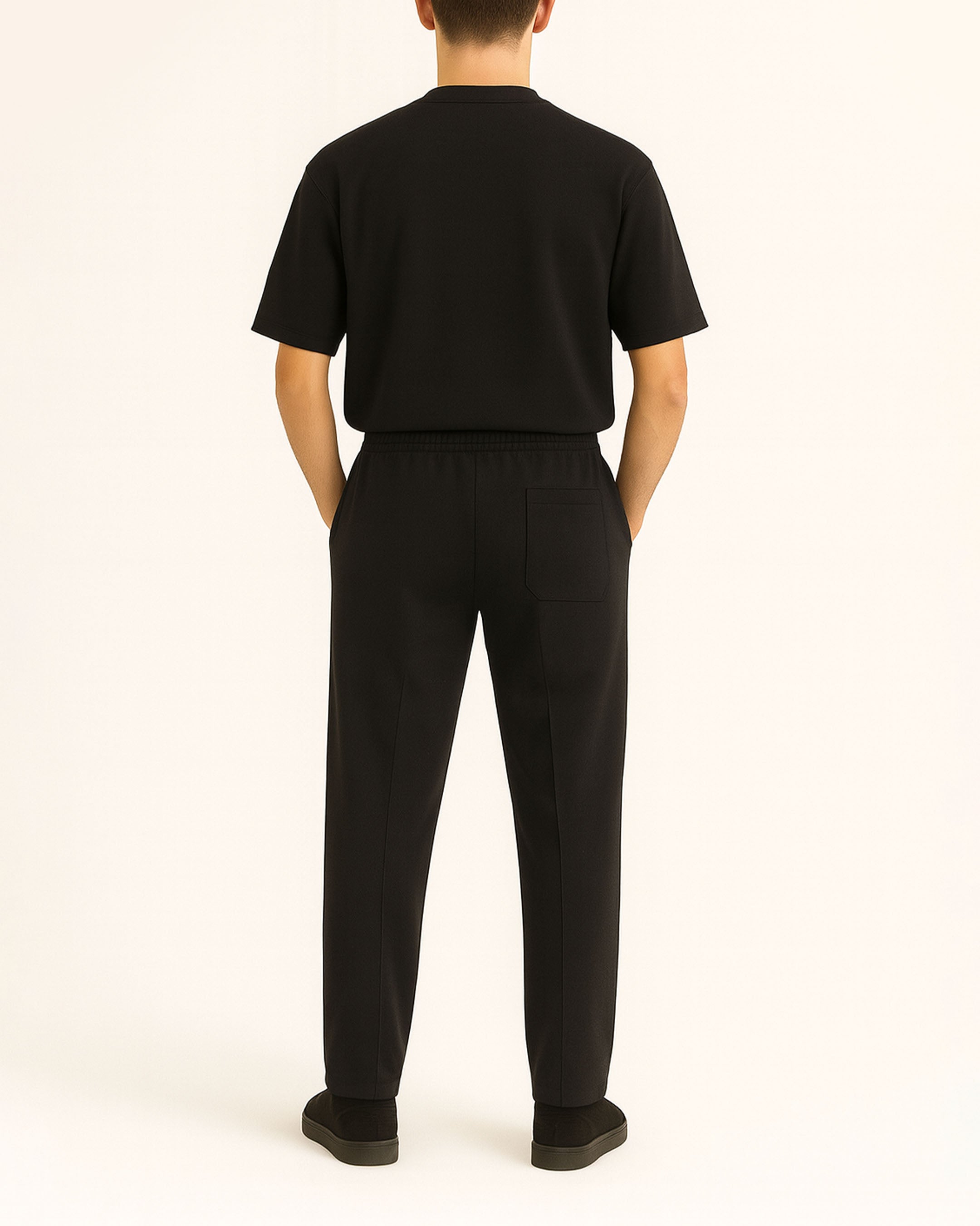 BLACK INTERLOCK CO ORD SET