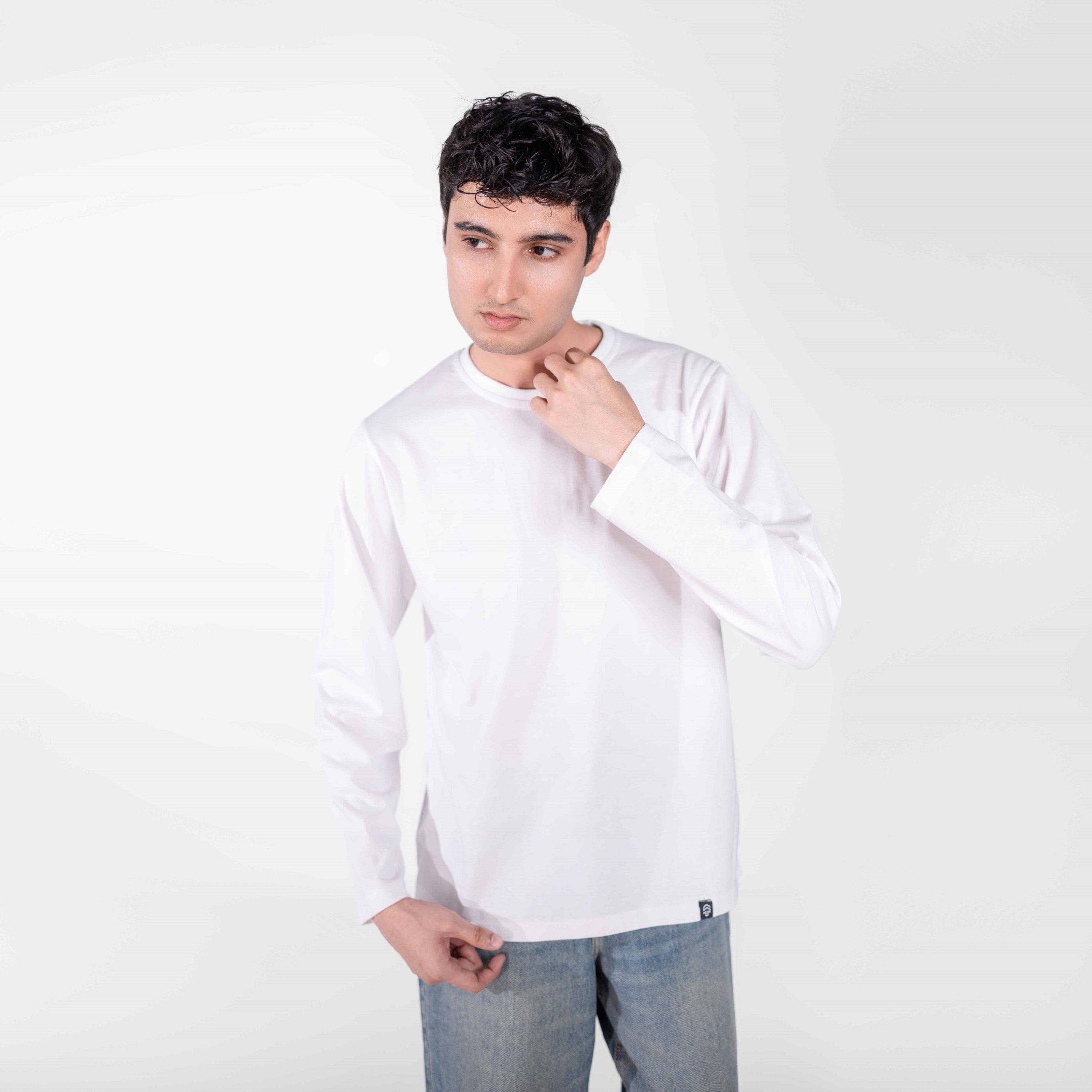 White Full Sleeve Tee