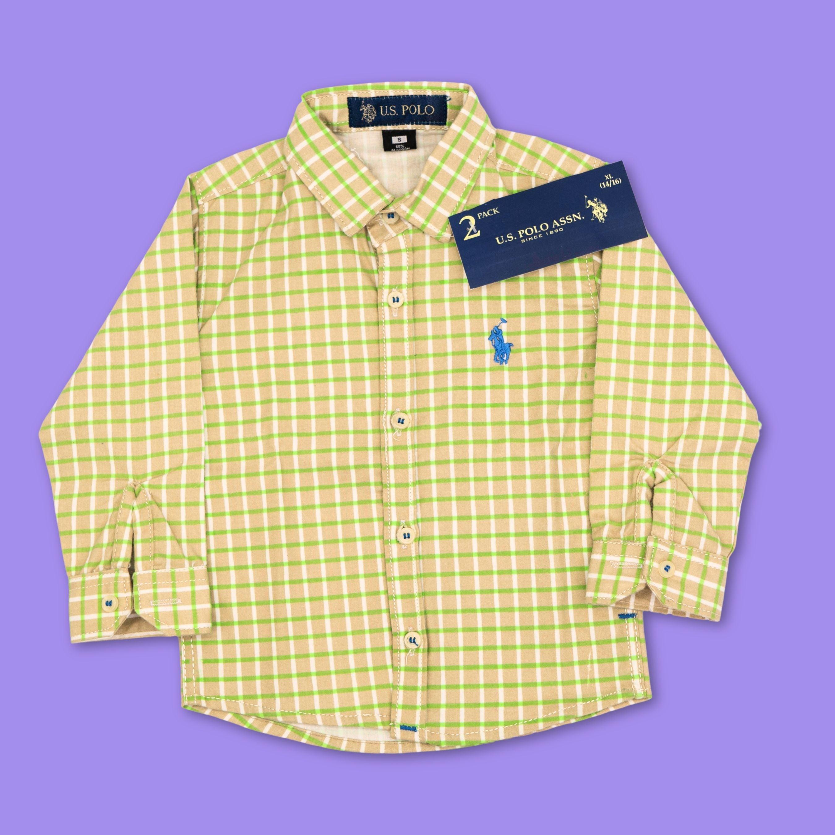 Green Check Cotton Shirt - Surteez