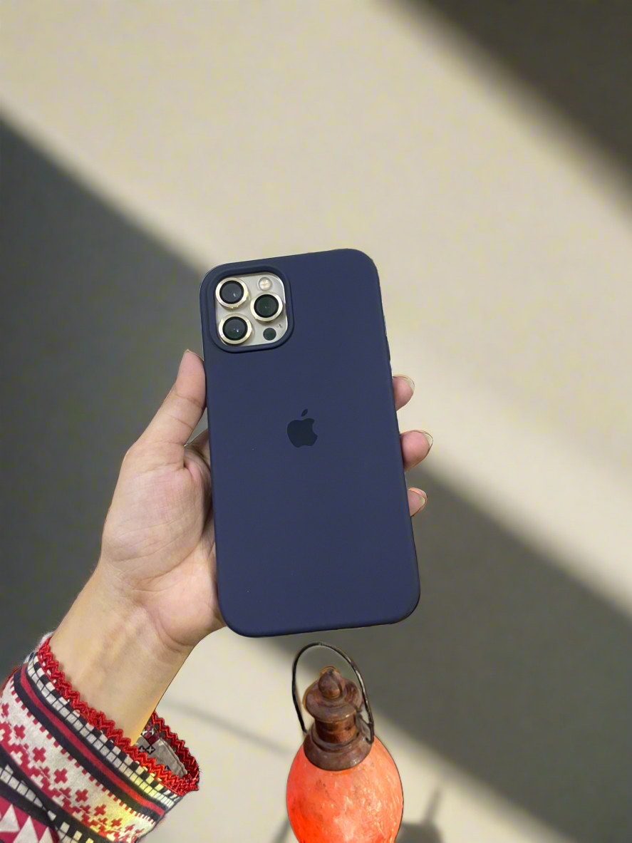 Navy blue Silicon Mobile Case