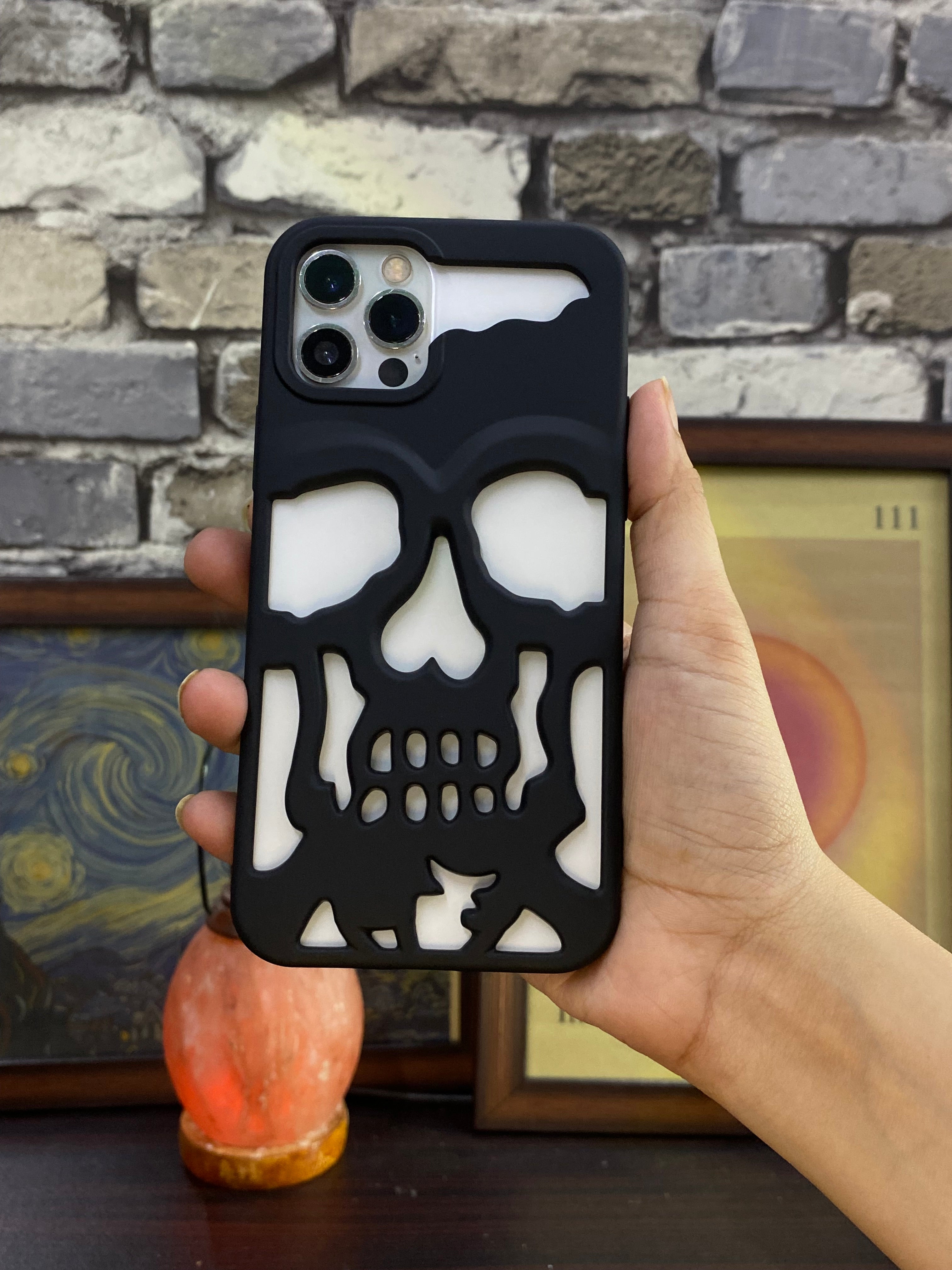 Black Skull Phone Case