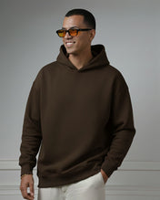 Oversize Dark Brown Hoodie