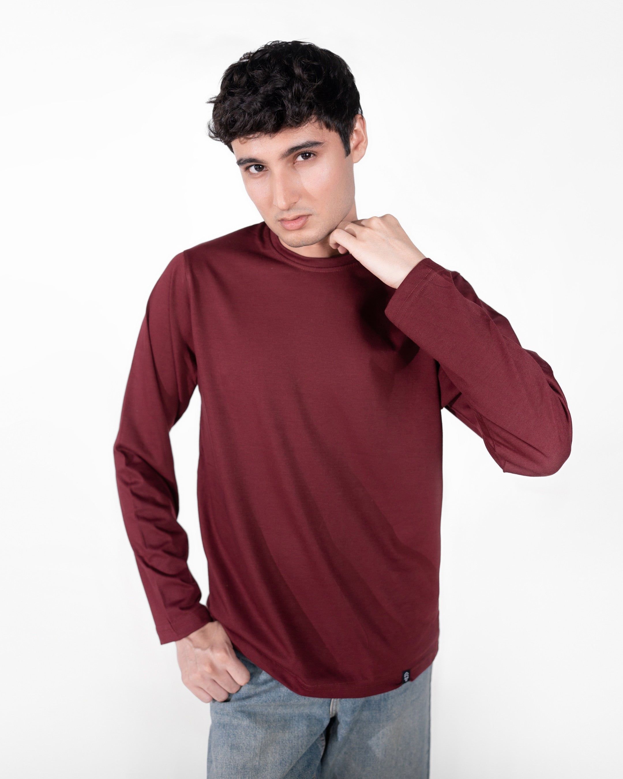 Maroon Full Sleeve Tee