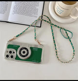 Green Camera Crossbody Phone Case