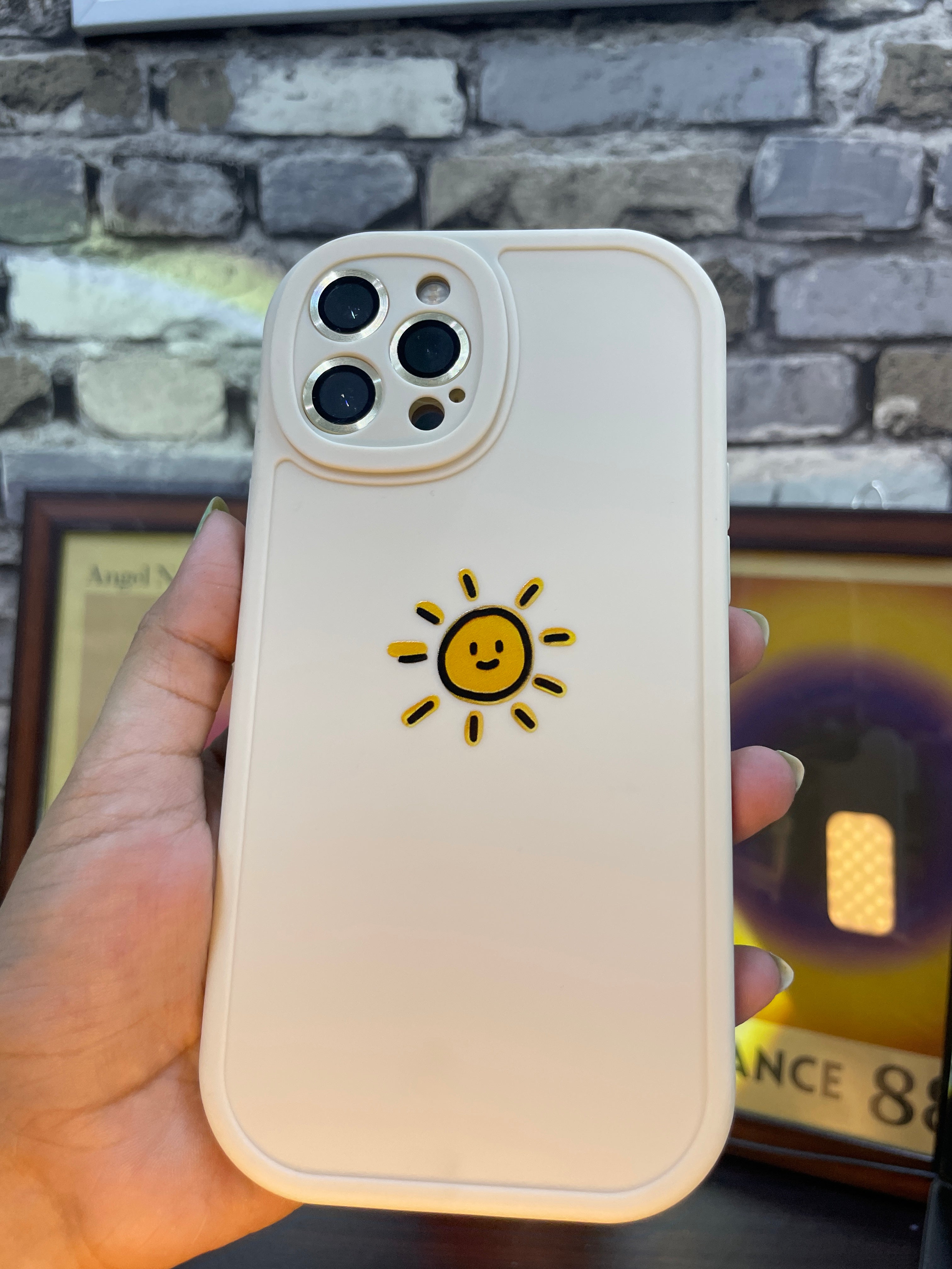 Cute Sun Emoji Mobile Case