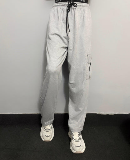 Heather Grey Cargo Baggy Trouser - Surteez