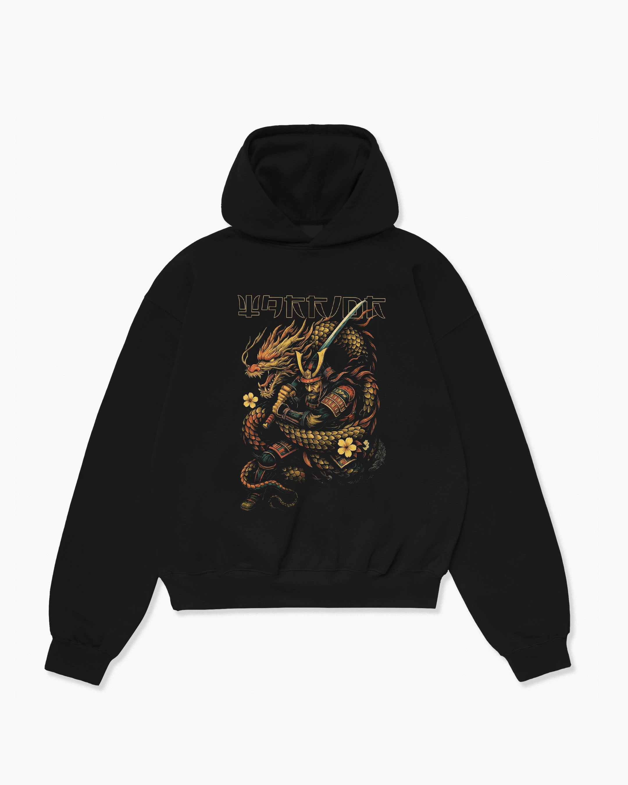 Oversize Samurai Dragon Hoodie