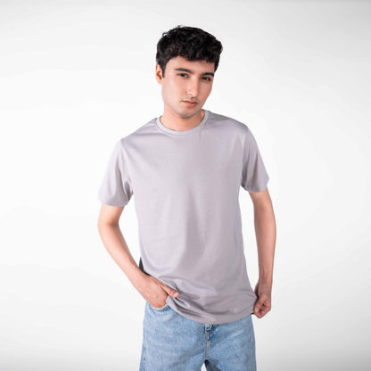 Steel Grey Basic Tee