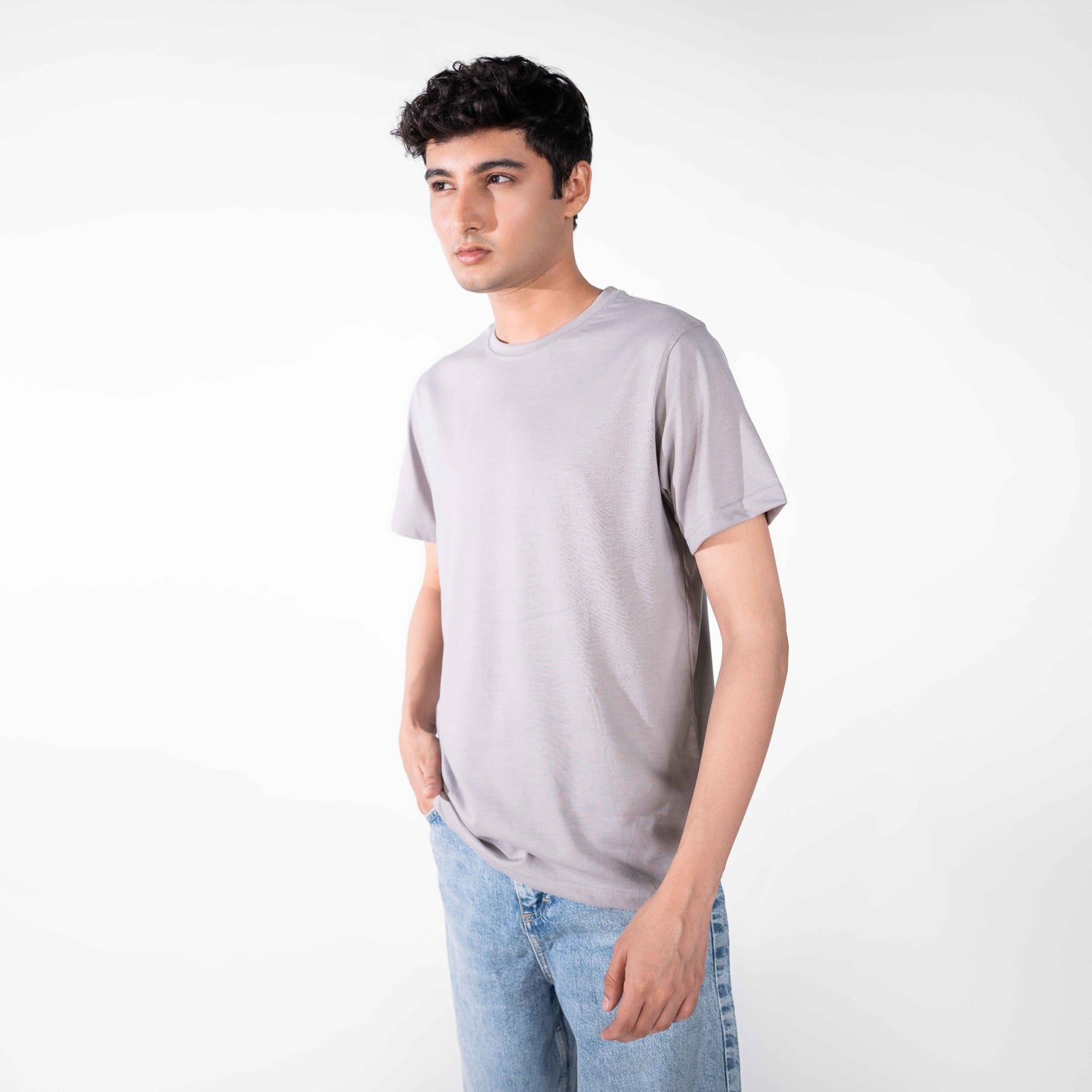 Steel Grey Basic Tee