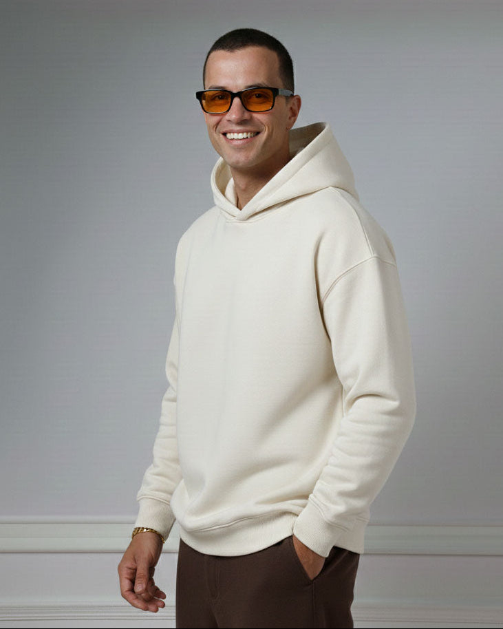Oversize Skin Plain Hoodie