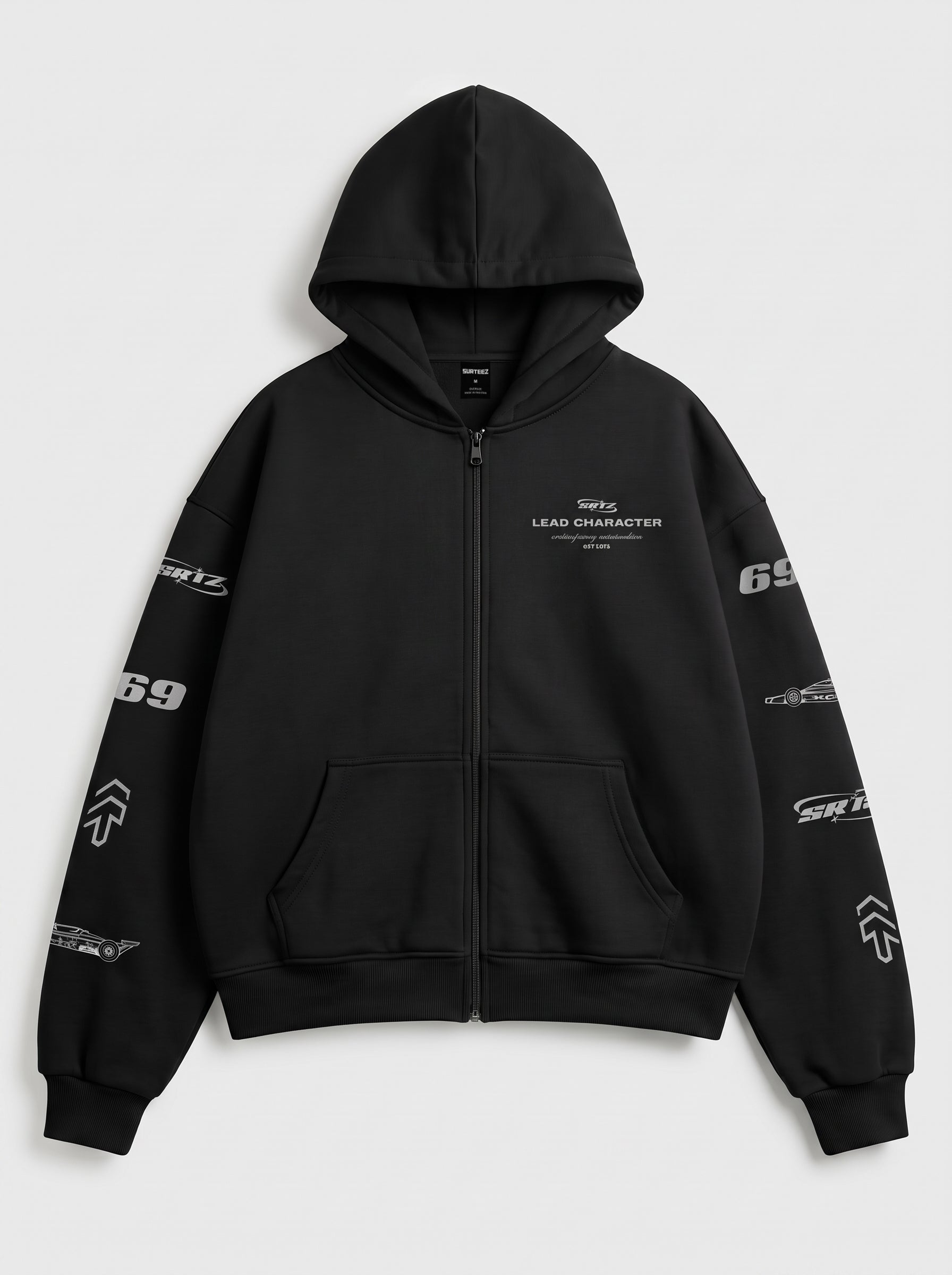 Oversize Lead Character Zipper Hoodie