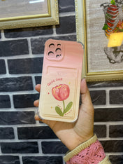 Flower Wallet Card Slot Mobile Case