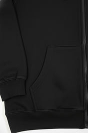 Black Zipper Hoodie