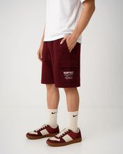 Maroon Terry Cargo Shorts